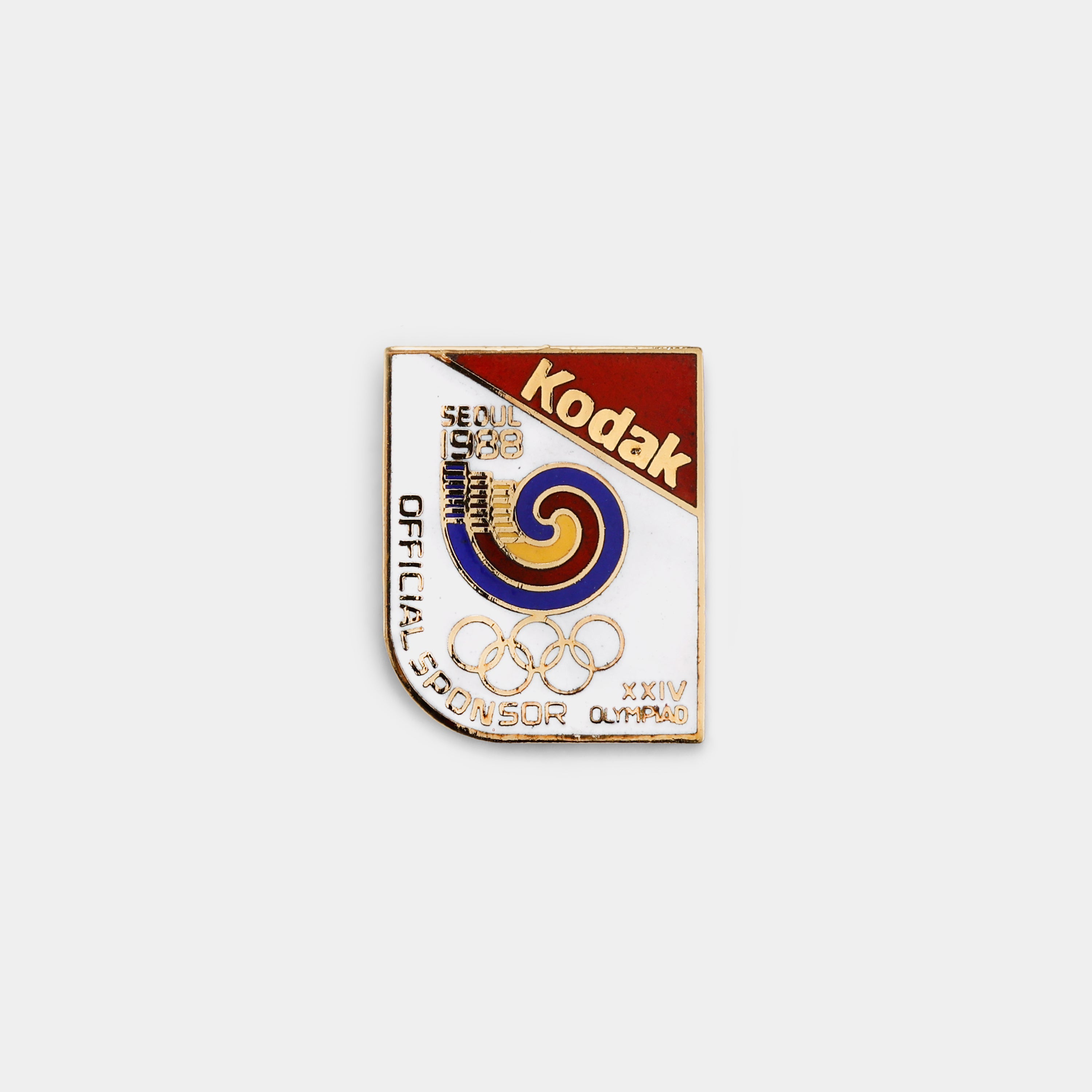 Kodak Seoul 1988 Official Sponsor Vintage Enamel Pin