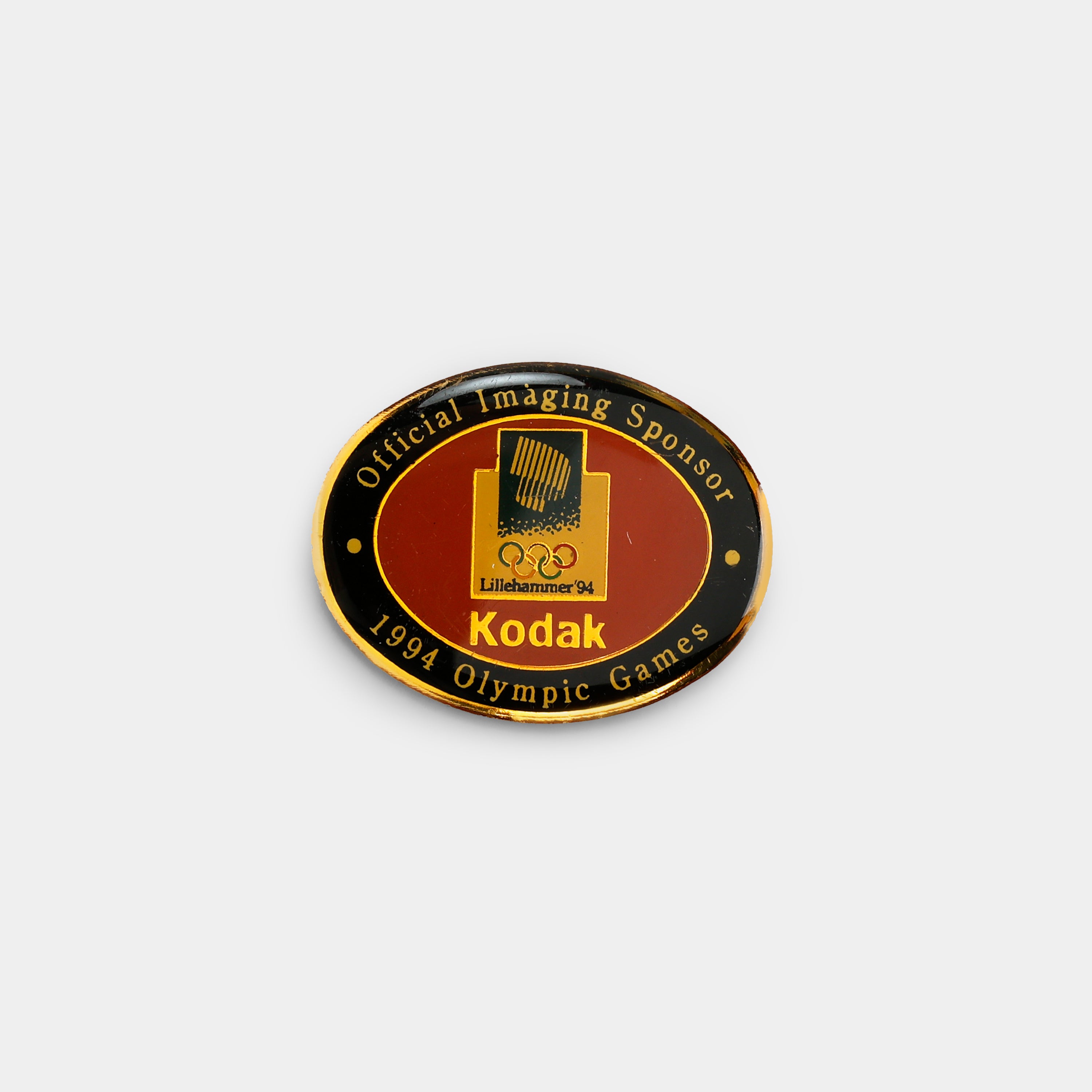 Kodak Official Imaging Sponsor 1994 Olympic Games Vintage Enamel Pin
