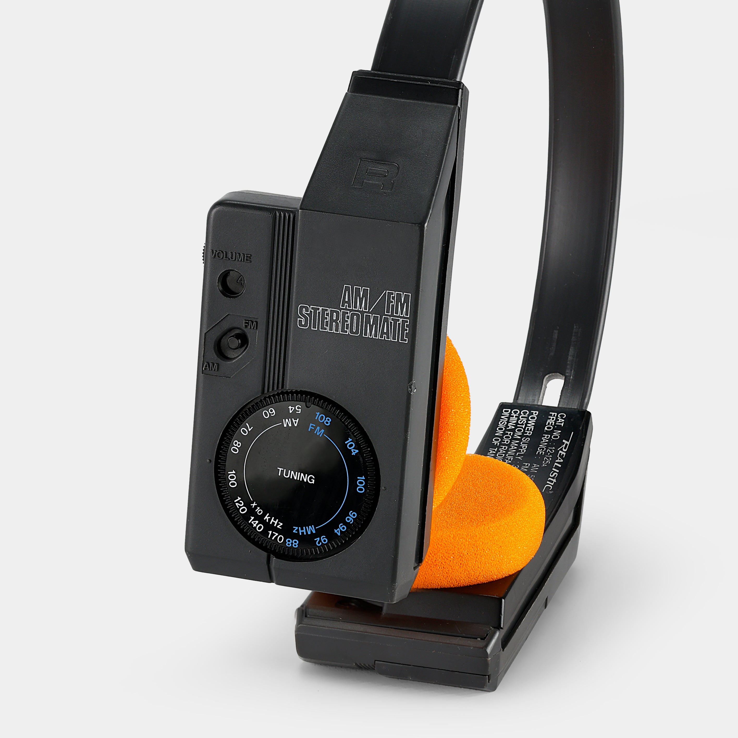 Realistic AM/FM Stereo Mate On-Ear Radio Headphones