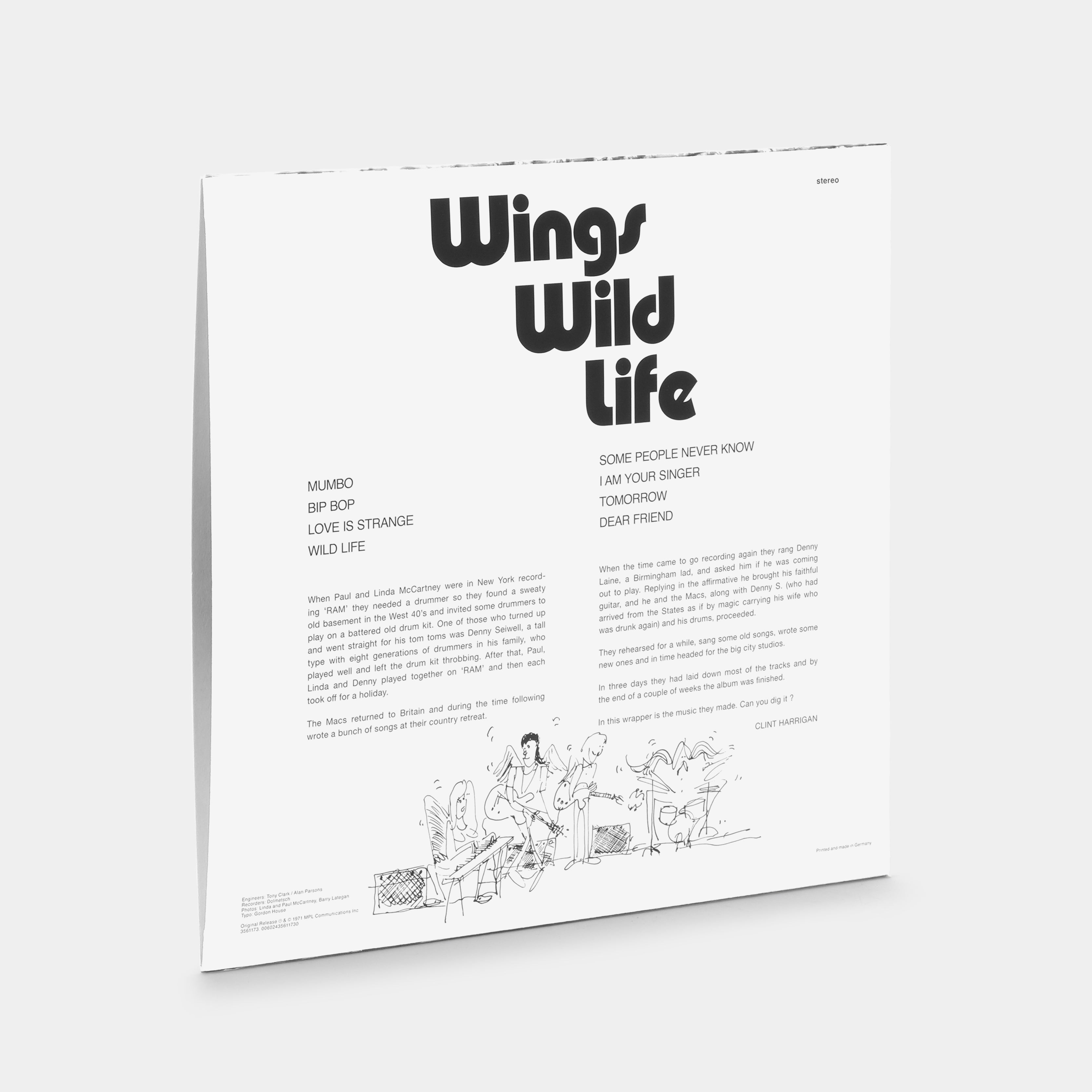 Paul McCartney and Wings - Wild Life (Half-Speed Mastering) LP Vinyl Record