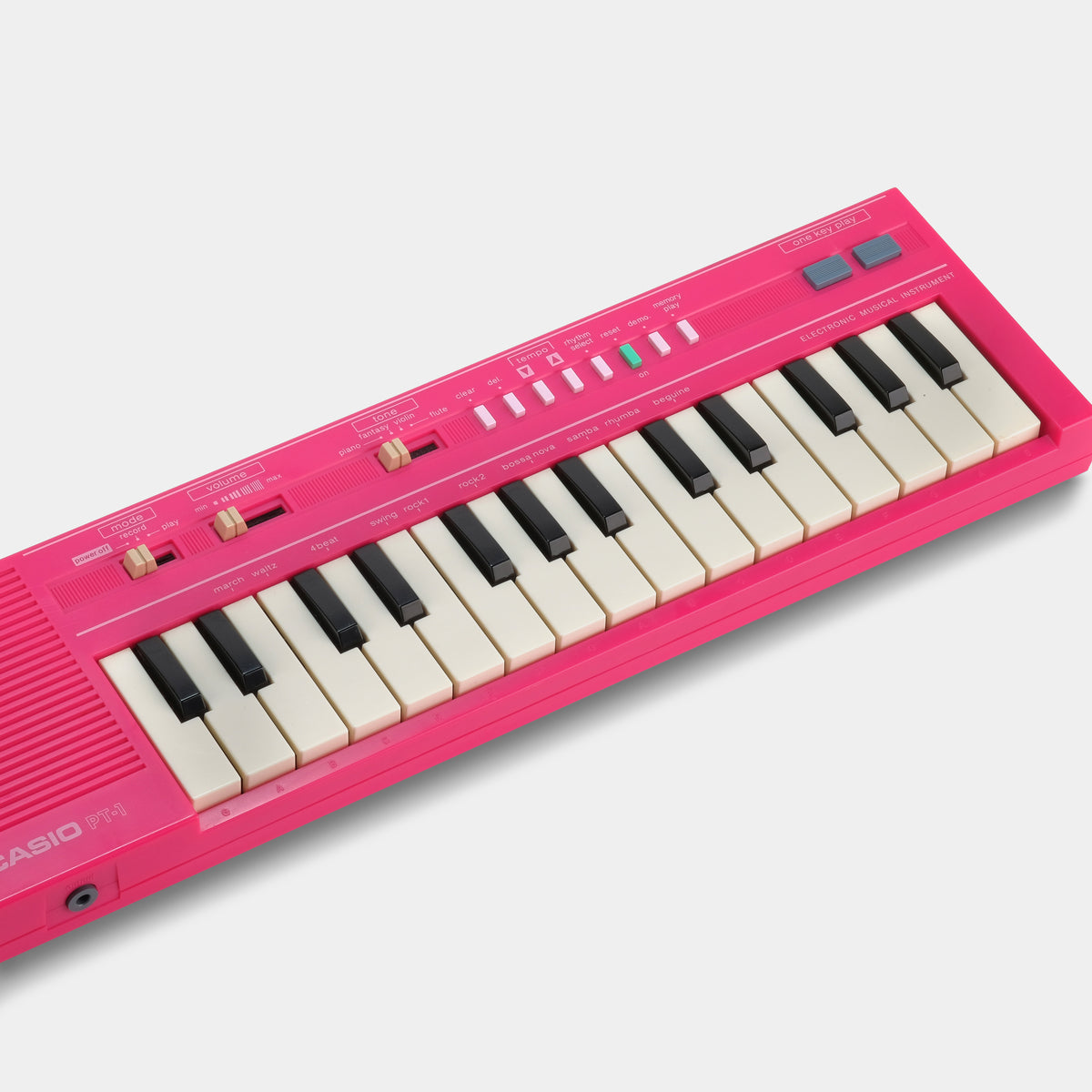 Mini Synthasizer Casio PT-1 Pink 29-Key Mini Synthesizer Keyboard