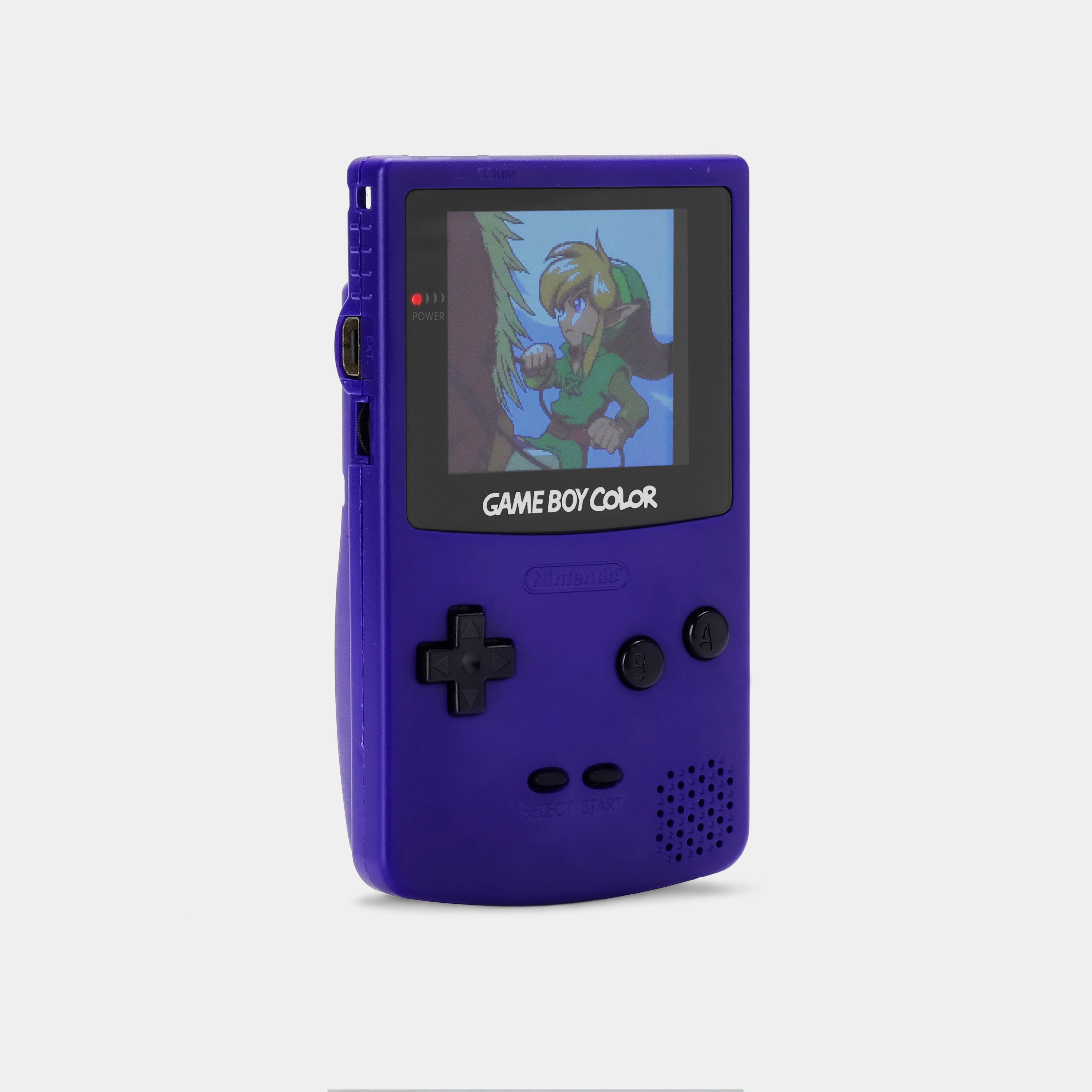 Nintendo Game Boy Color Purple Game Console With Backlit Screen
