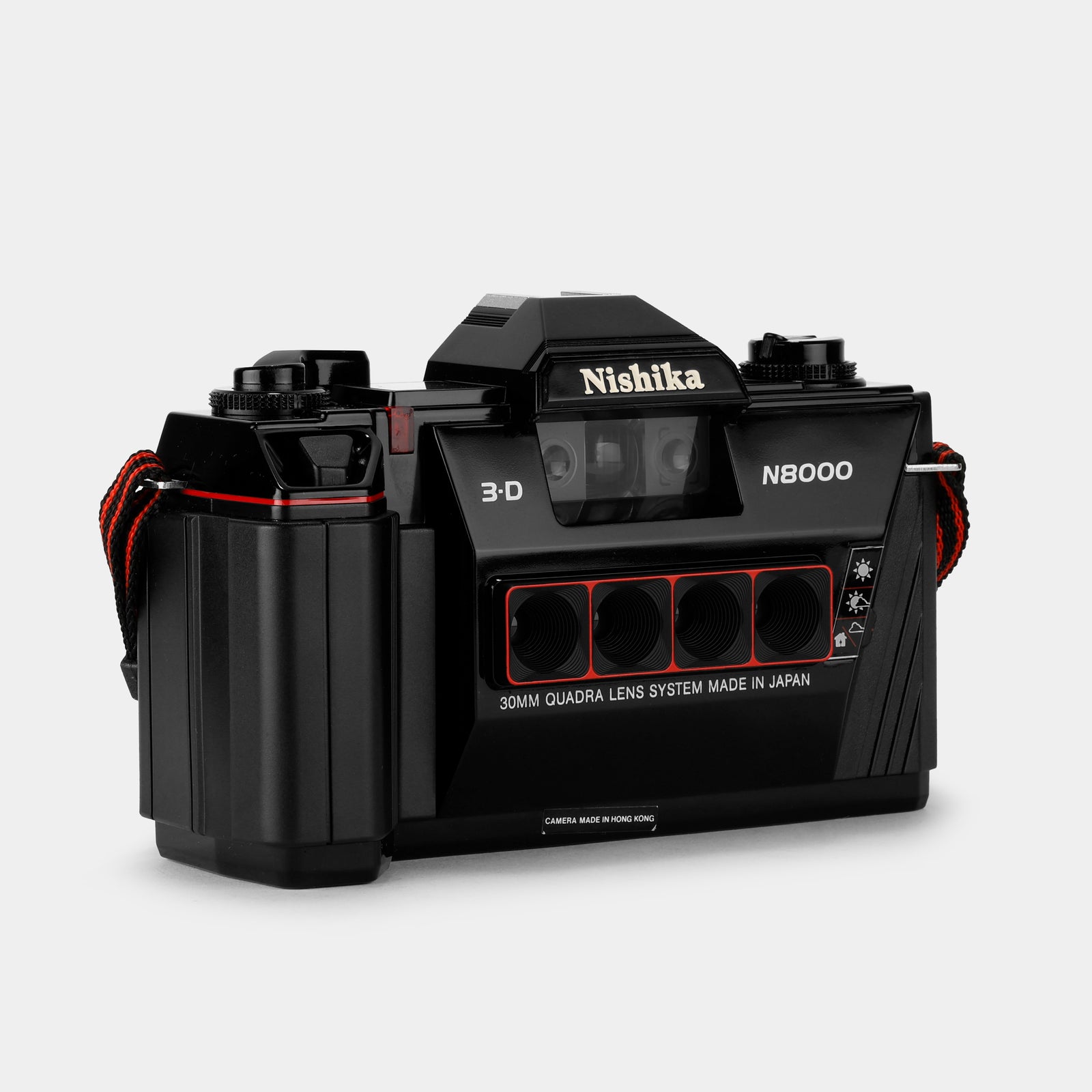 Nishika 3D N8000 Stereo 35mm Film Camera + Case