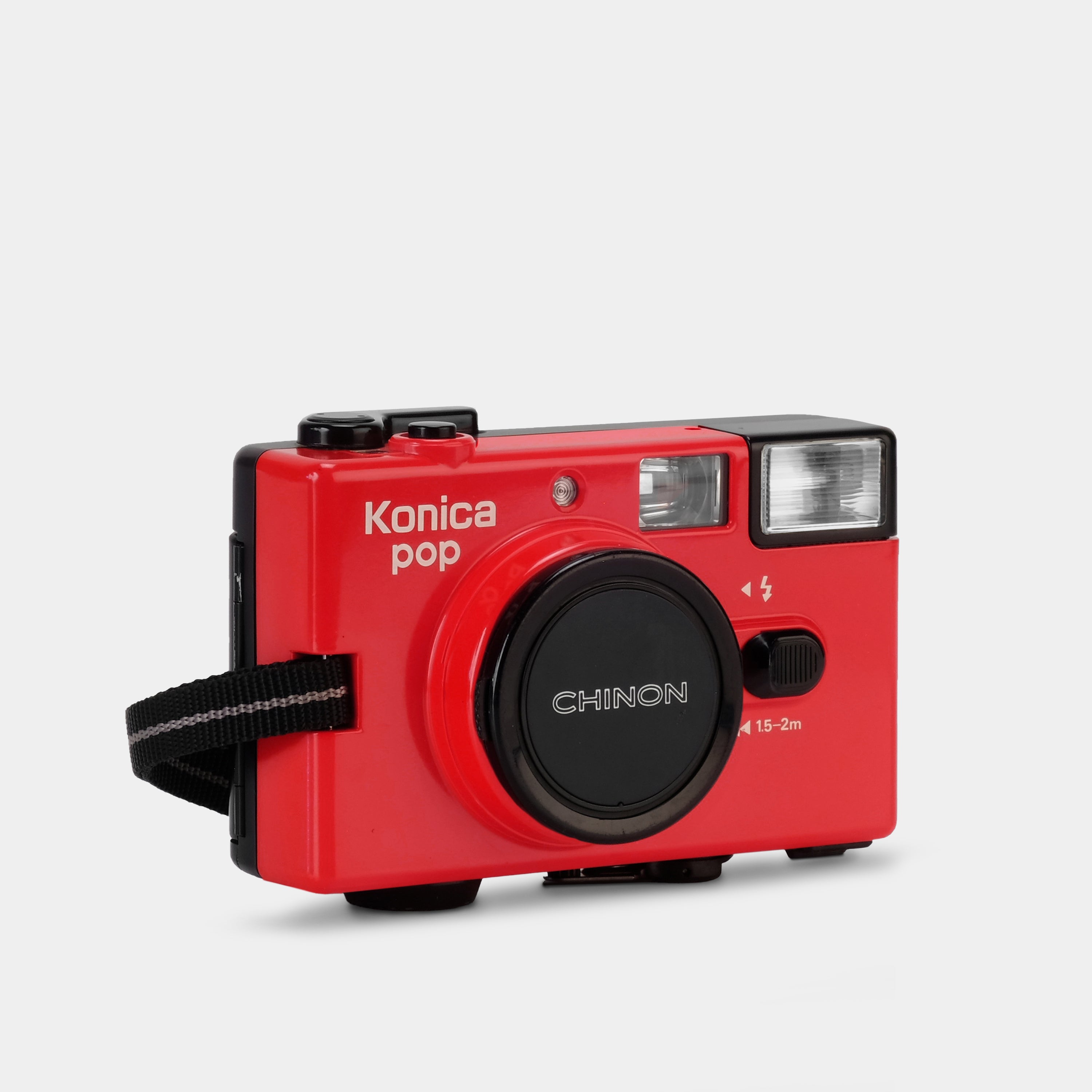 Konica POP Red 35mm Point And Shoot Film Camera