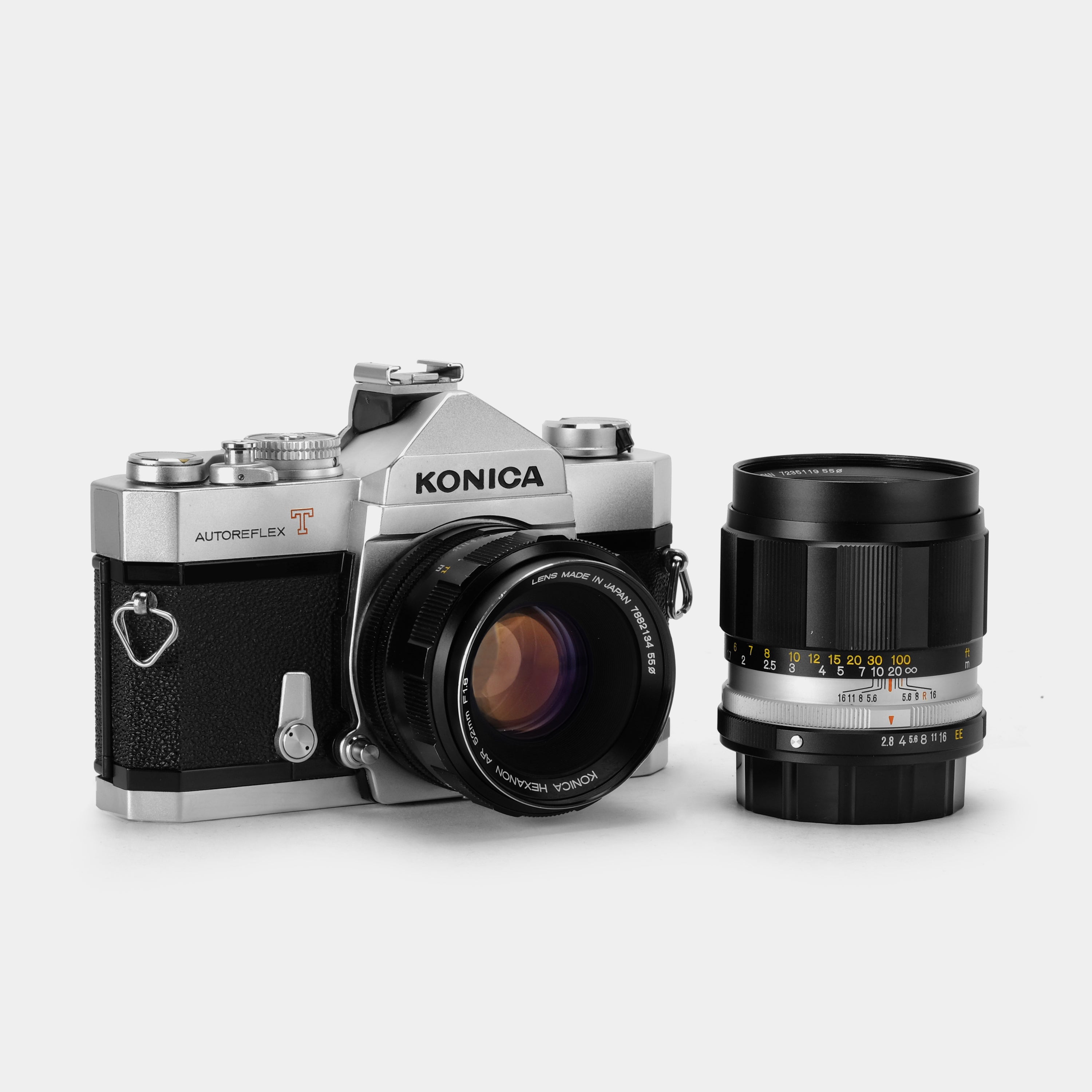 Konica Autoreflex T2 35mm SLR Film Camera With 100mm Lens
