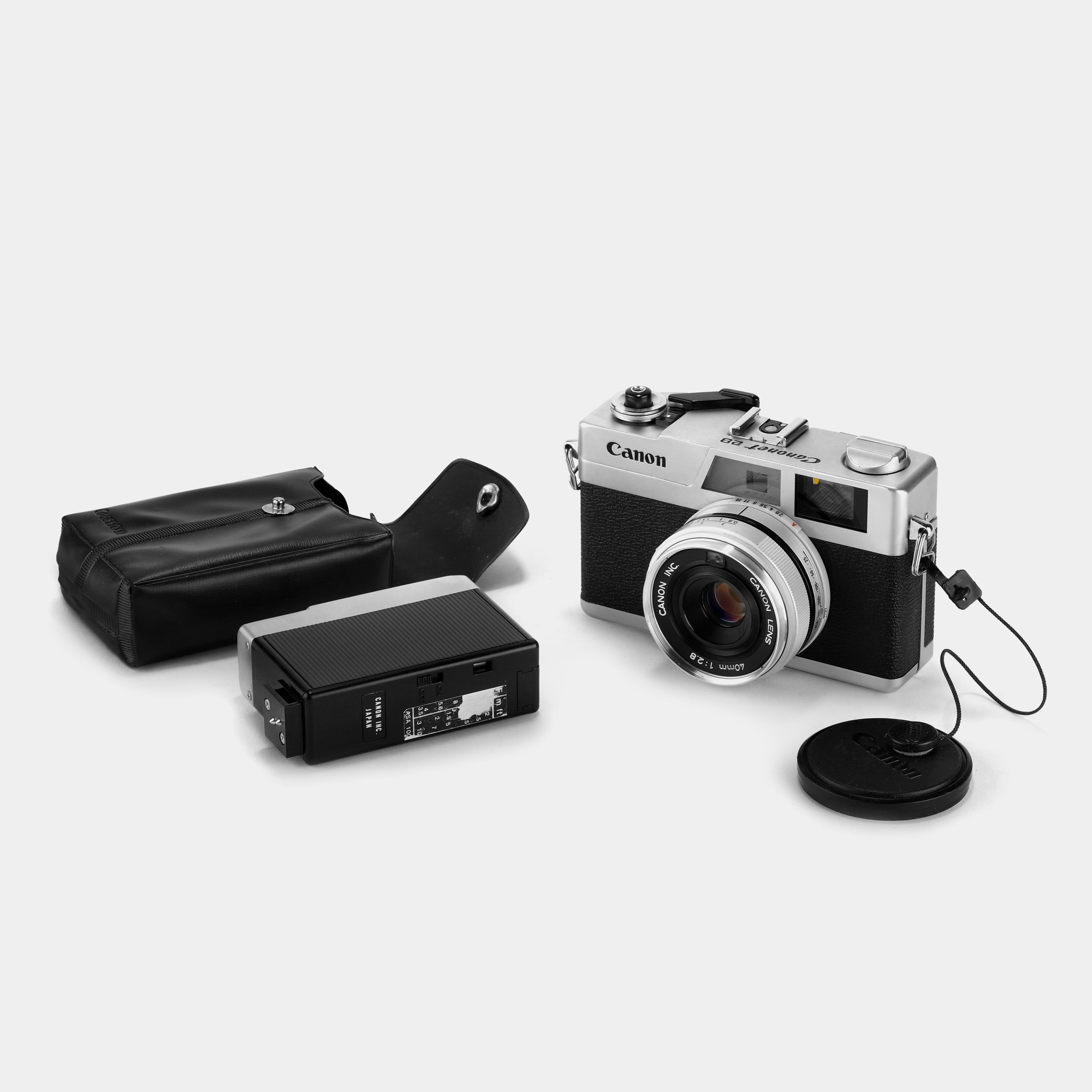 Canon Canonet 28 35mm Rangefinder Film Camera with Canolite D Flash