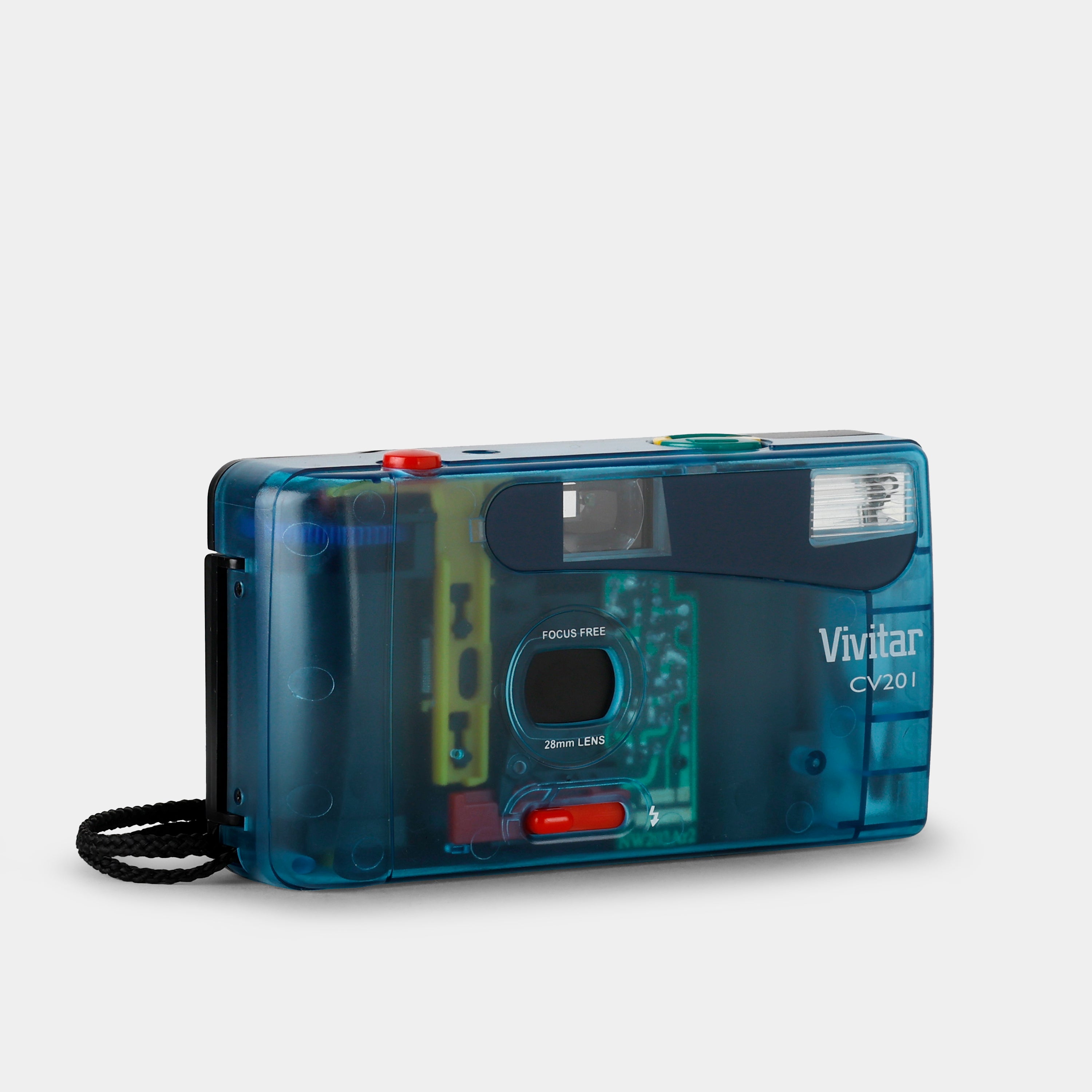 Vivitar CV201 Transparent Blue 35mm Point and Shoot Film Camera