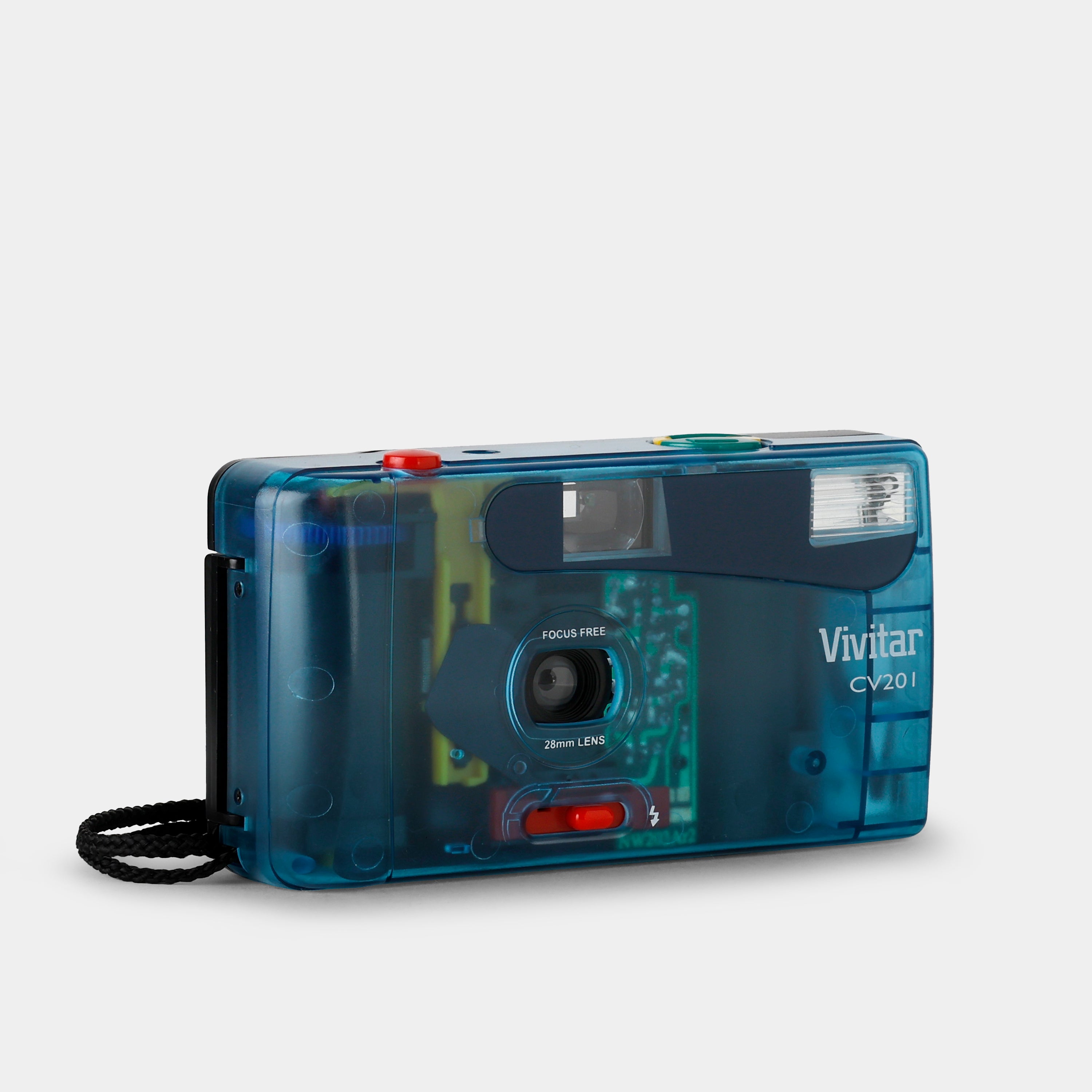 Vivitar CV201 Transparent Blue 35mm Point and Shoot Film Camera