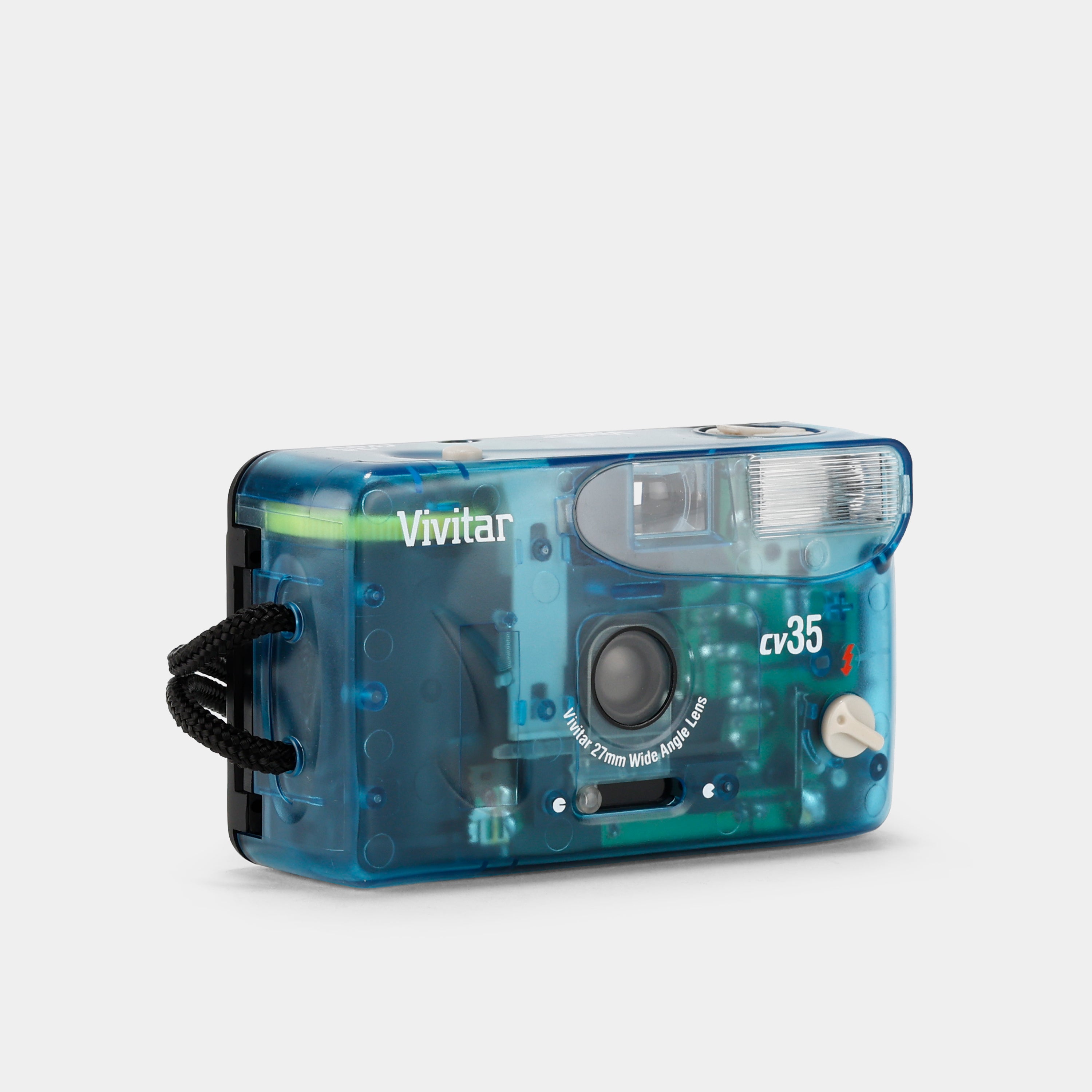 Vivitar CV35 Transparent Blue 35mm Point and Shoot Film Camera