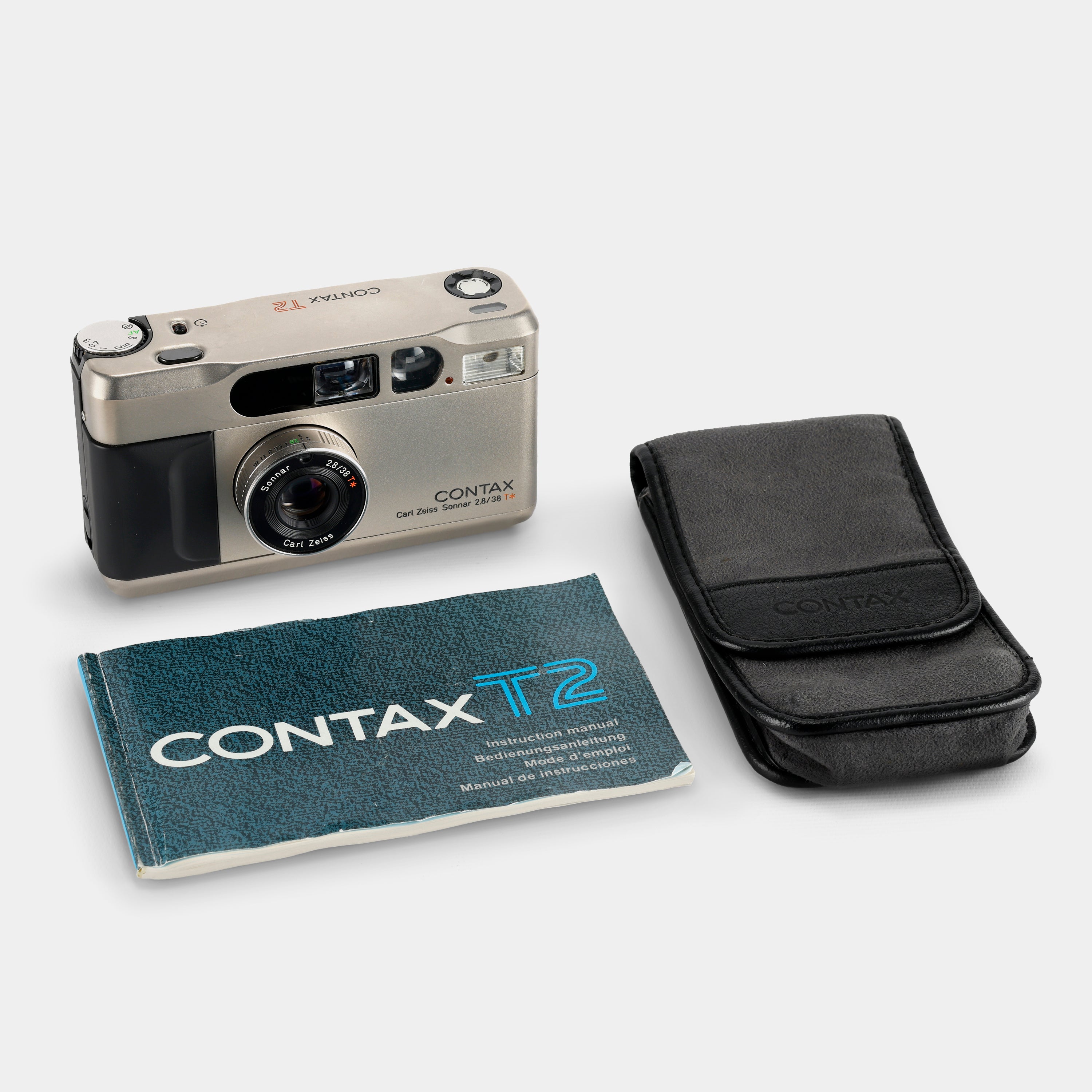 Contax T2 35mm Point and Shoot Film Camera with Case