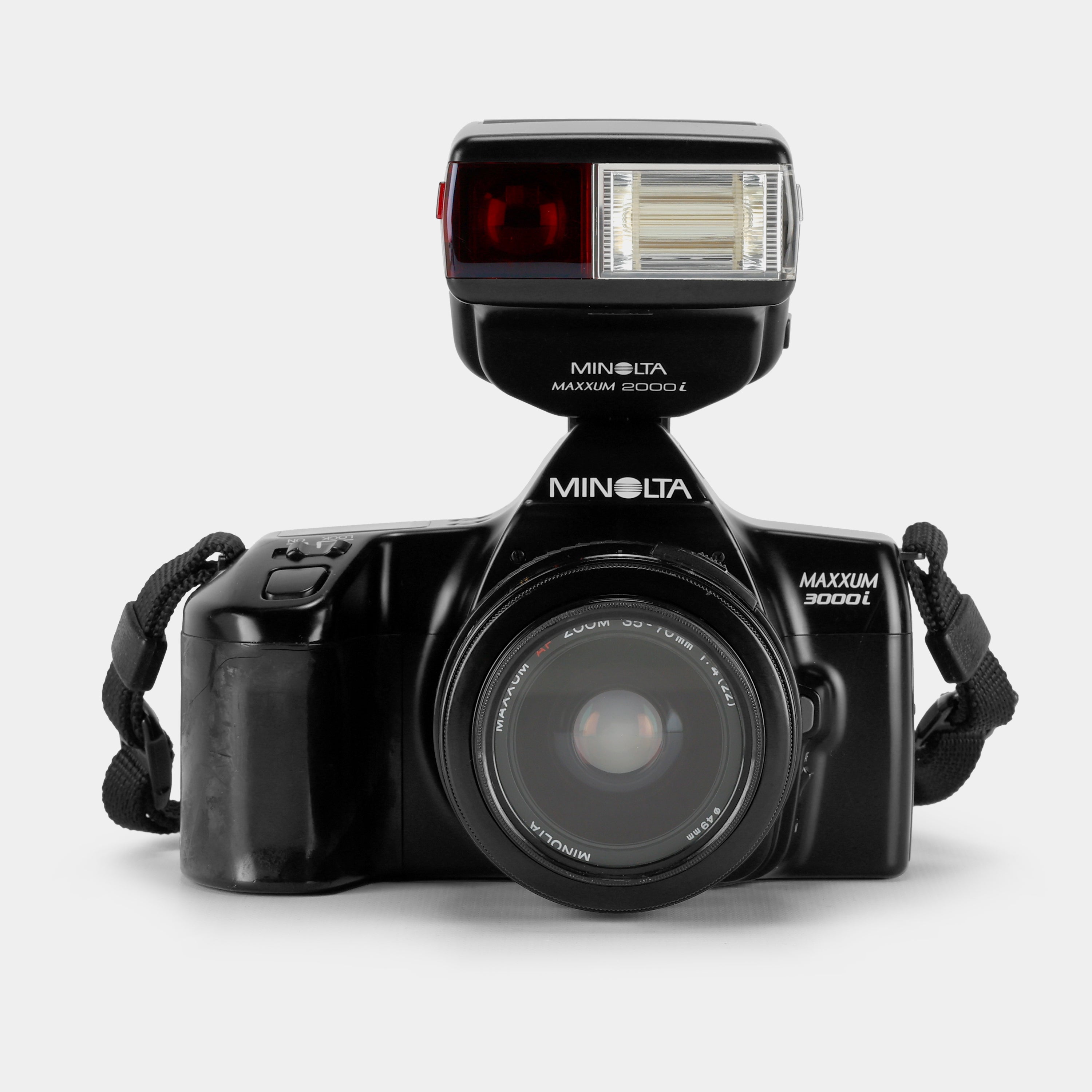 Minolta Maxxum 3000i 35mm SLR Film Camera with Flash