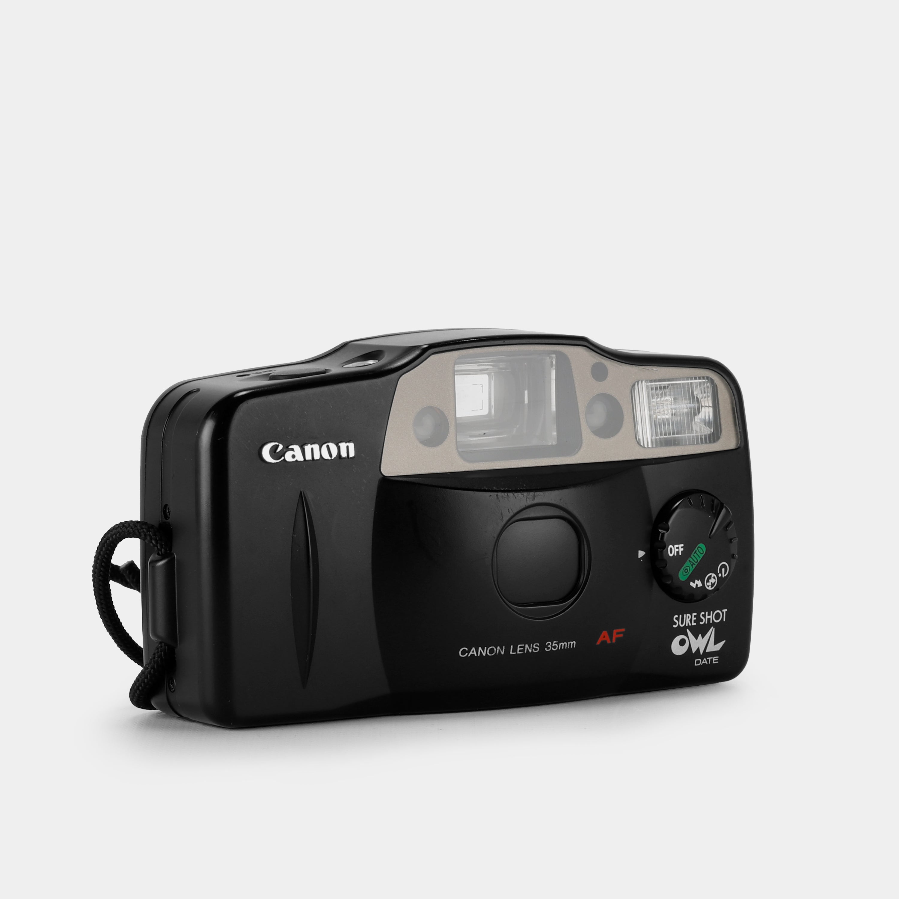 Canon Sure Shot Owl Date 35mm Point and Shoot Film Camera