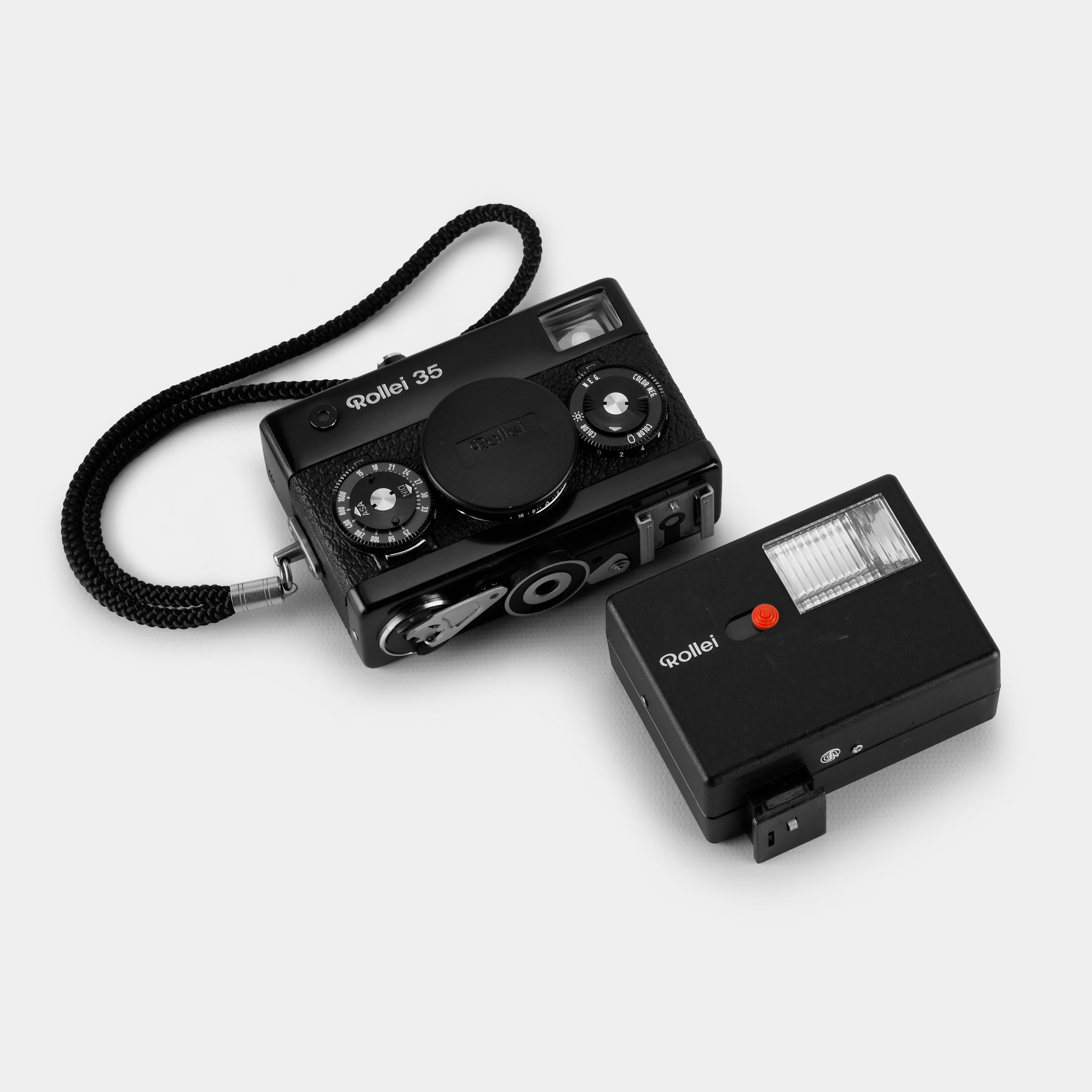 Rollei 35 Black Compact 35mm Film Camera with Flash