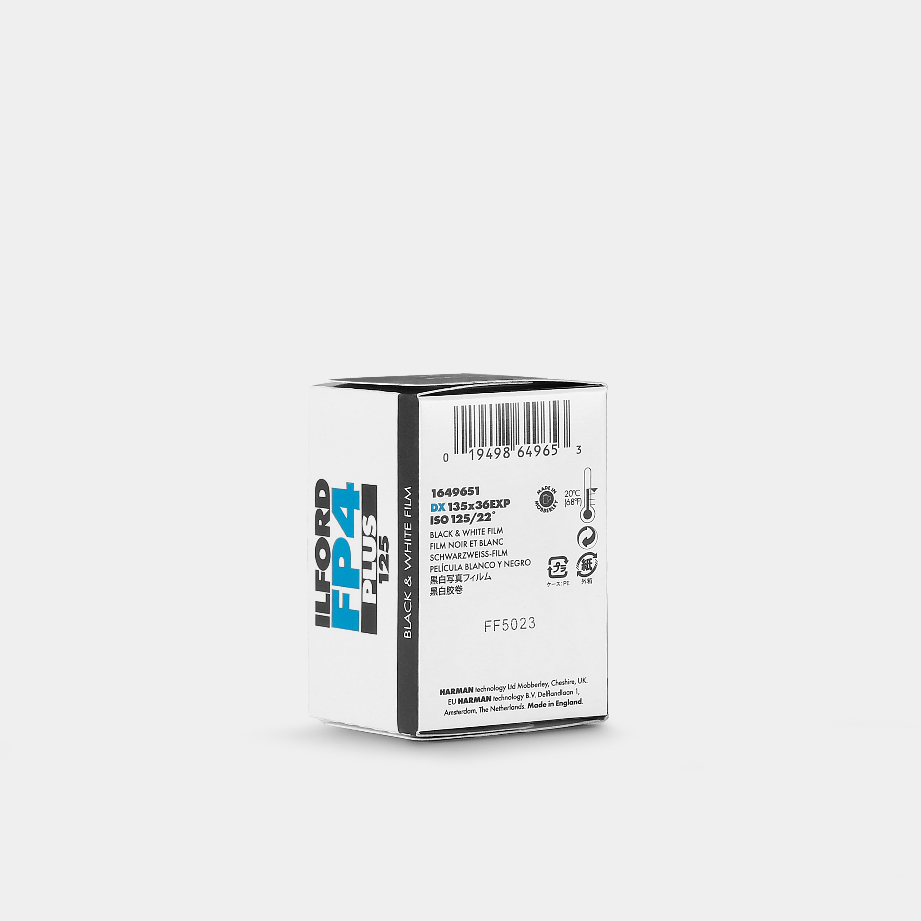 Ilford FP4 Plus 125 Black and White 35mm Film (36 Exposures)