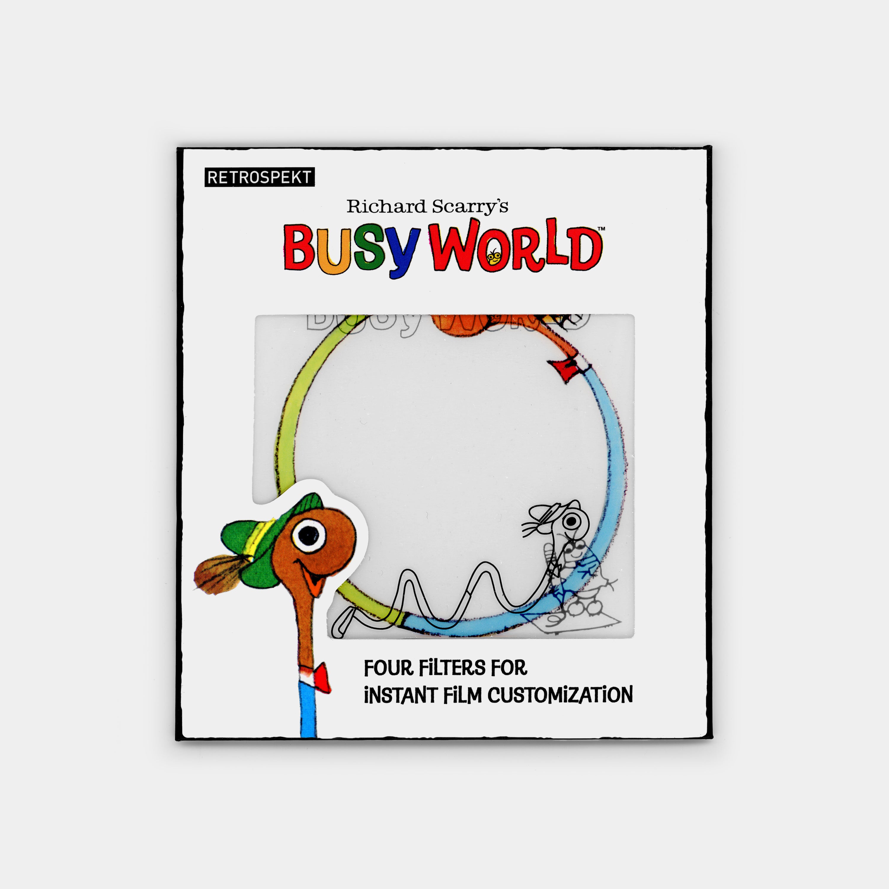 Richard Scarry's Busy World Photo Filters for Instant Film Cameras (4-Pack)