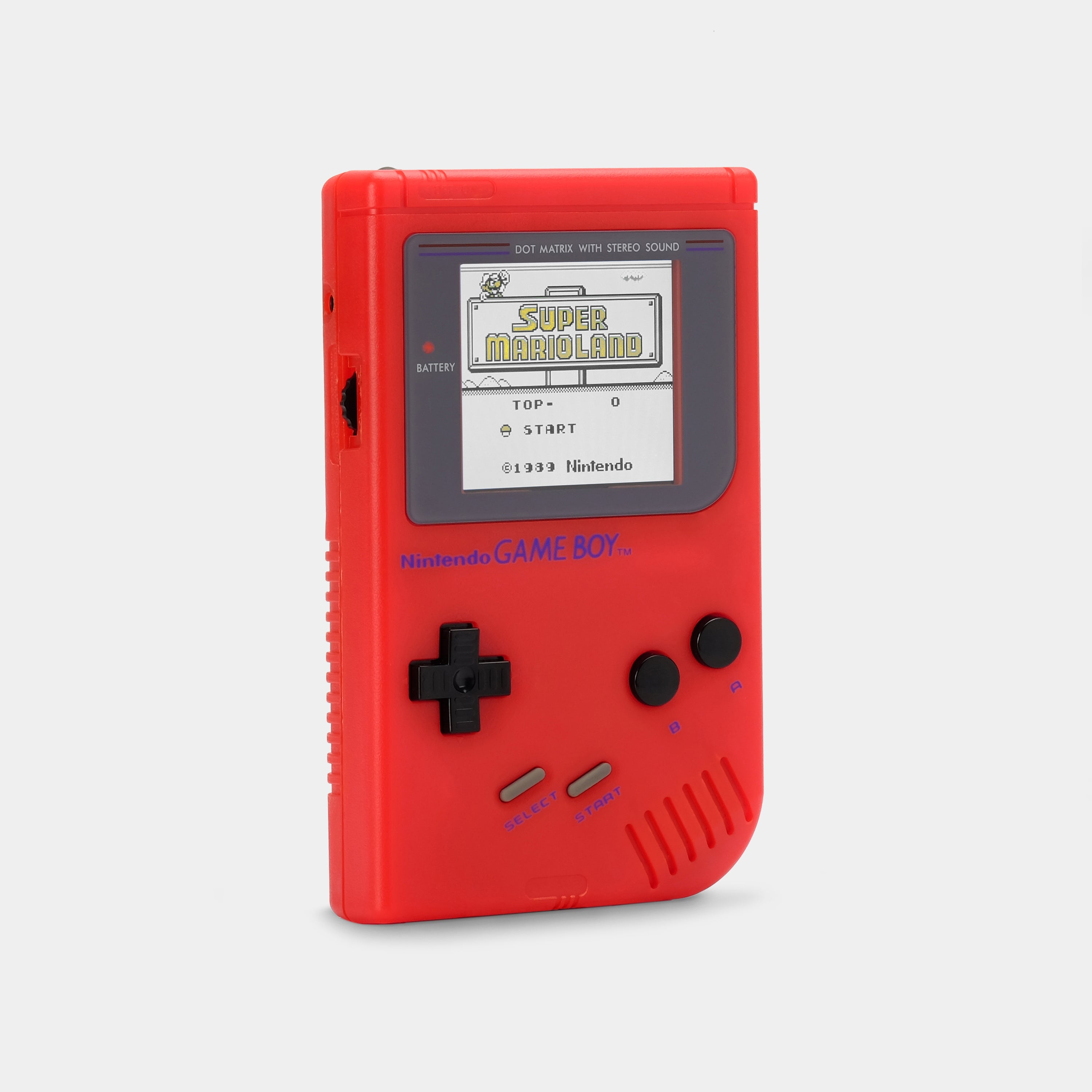 Nintendo Game Boy Red Game Console With Multicolor Backlight