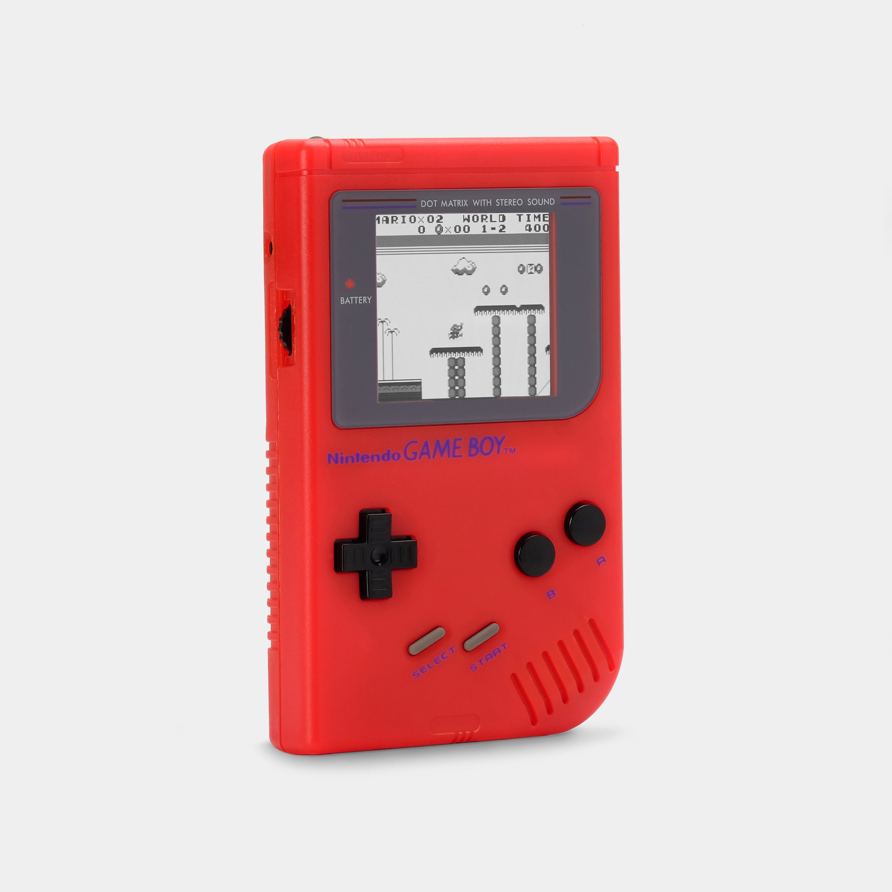 Nintendo Game Boy Red Game Console With Multicolor Backlight
