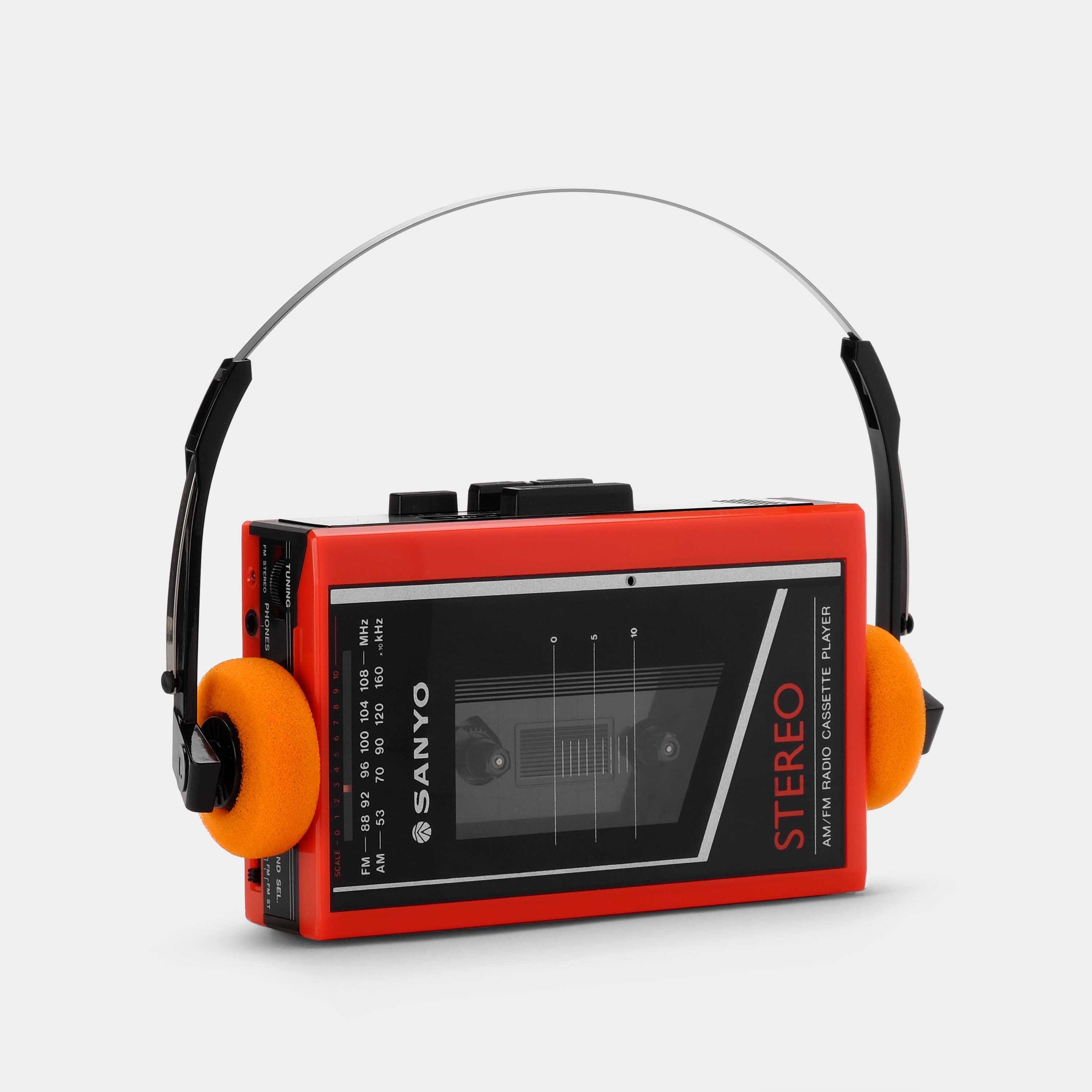 Sanyo MGR61 Red AM/FM Portable Cassette Player