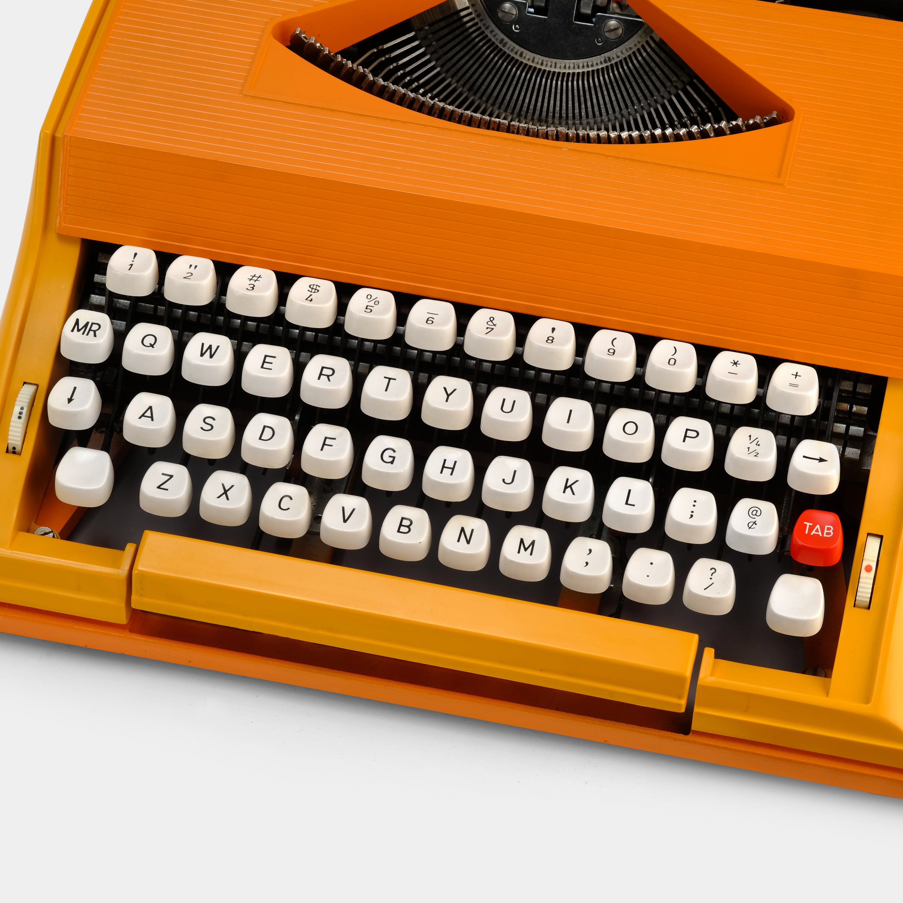 Sears Chevron Orange Manual Typewriter and Case