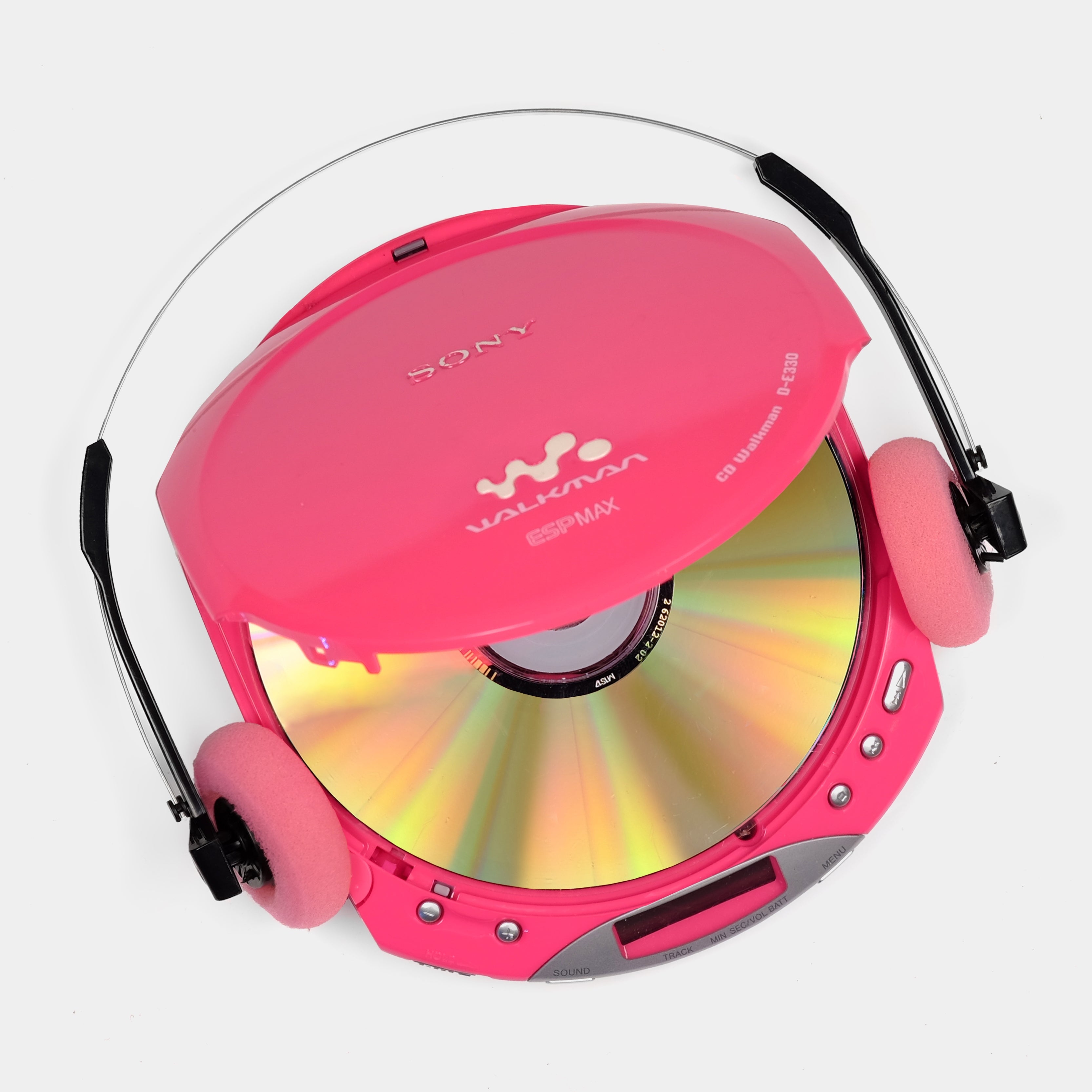 Sony Walkman D-E330 Pink Portable CD Player