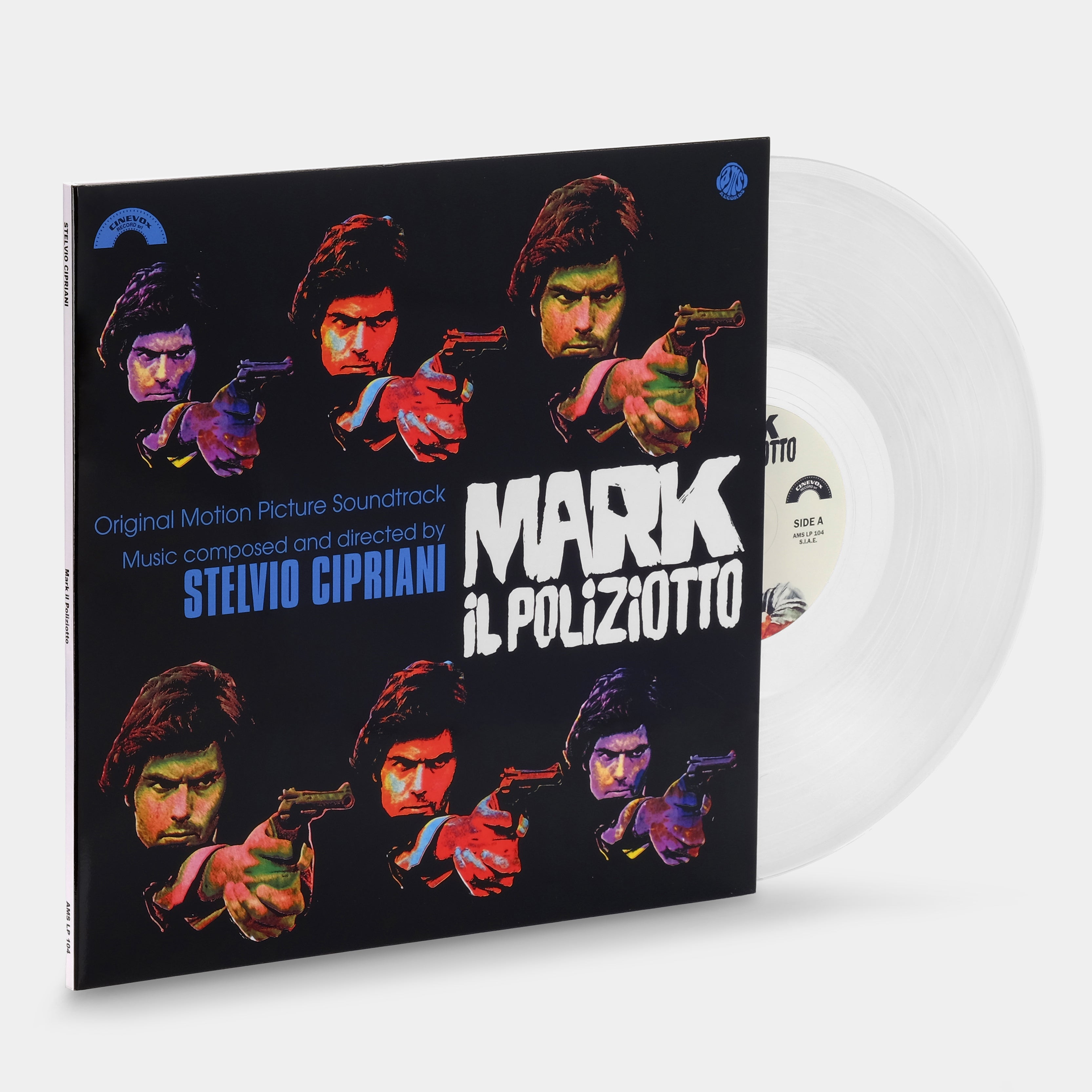 Stelvio Cipriani - Mark Il Poliziotto LP Crystal Clear Vinyl Record