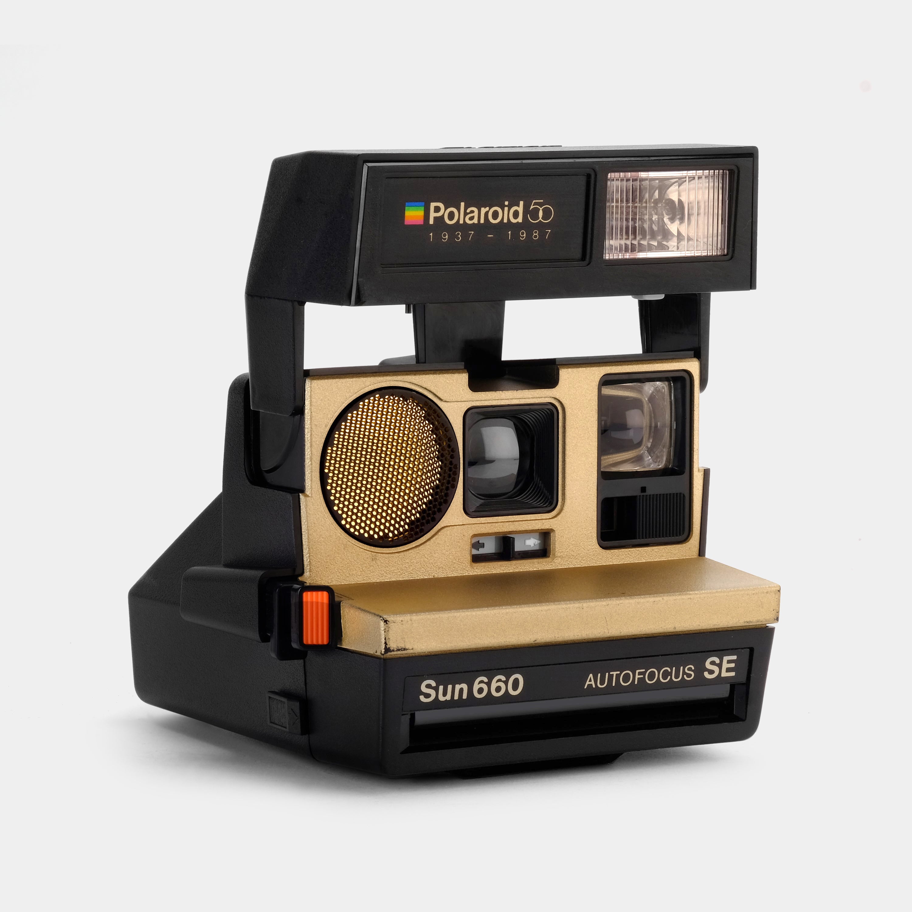 Polaroid 600 Sun660 SE 50th Anniversary Edition Gold Instant Film Camera