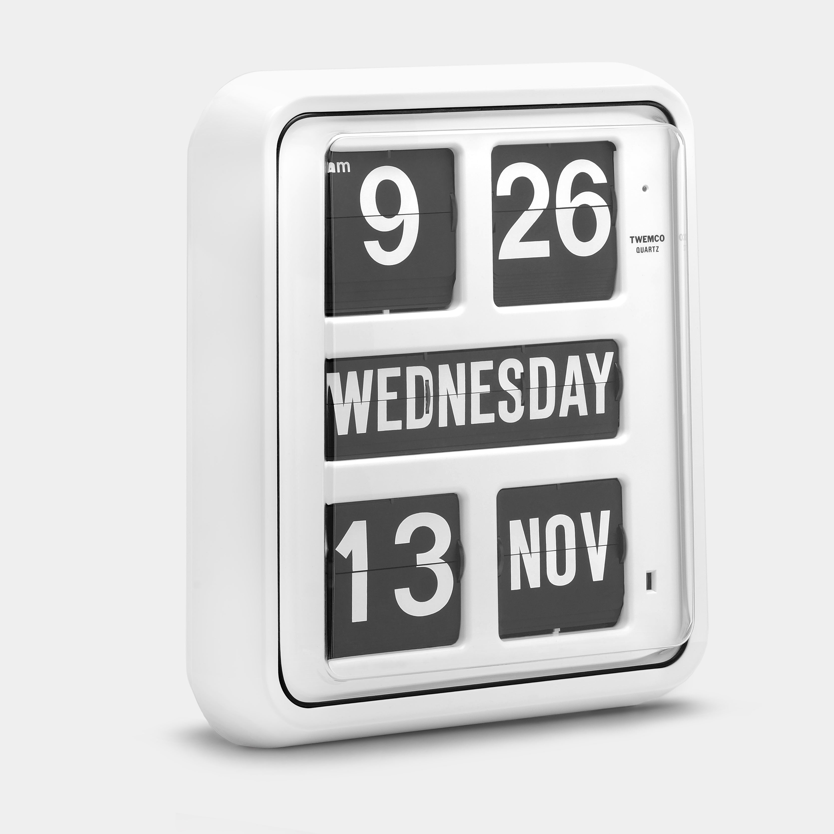 Twemco BQ-170 Calendar Flip Wall Clock