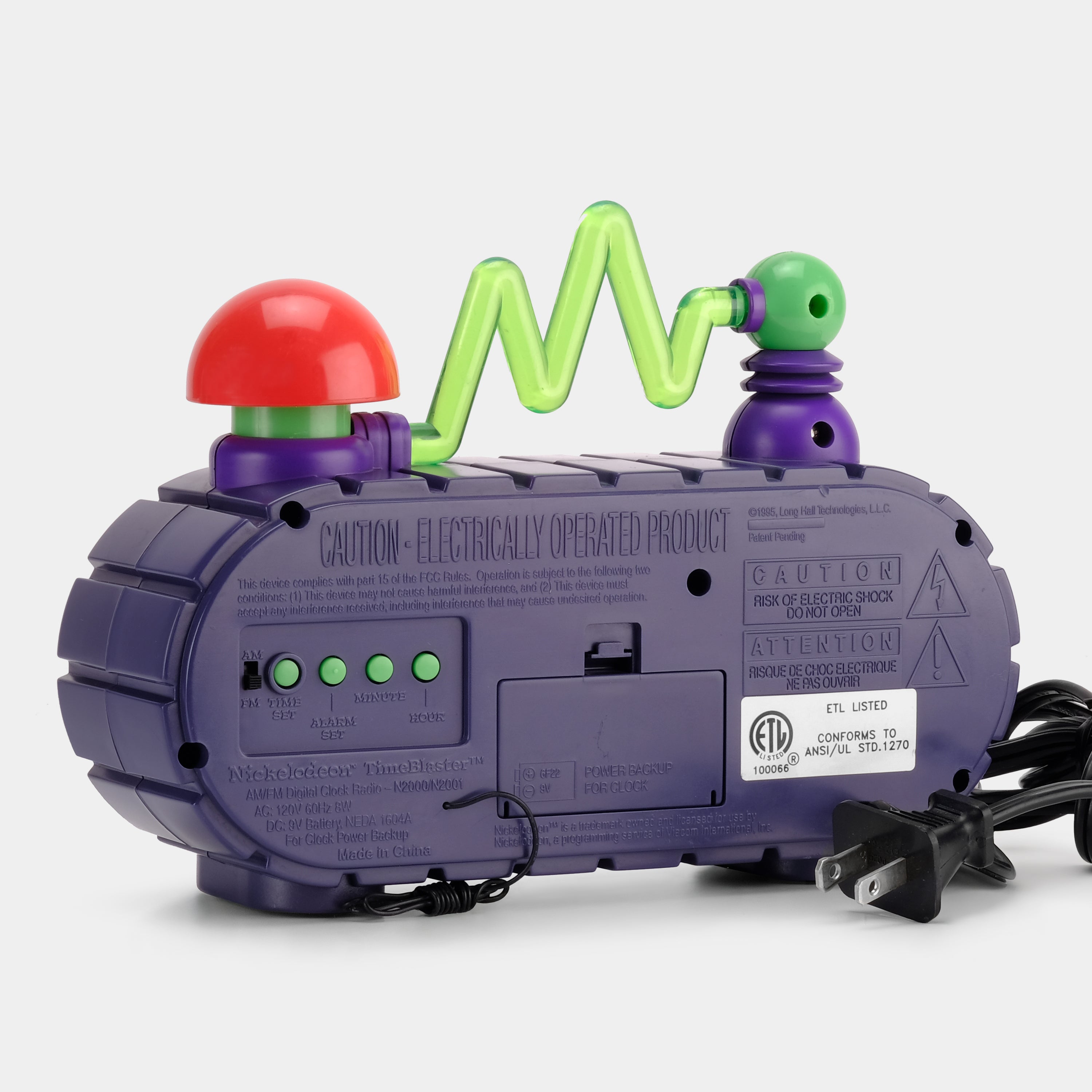 Nickelodeon Time Blaster AM/FM Alarm Clock Radio