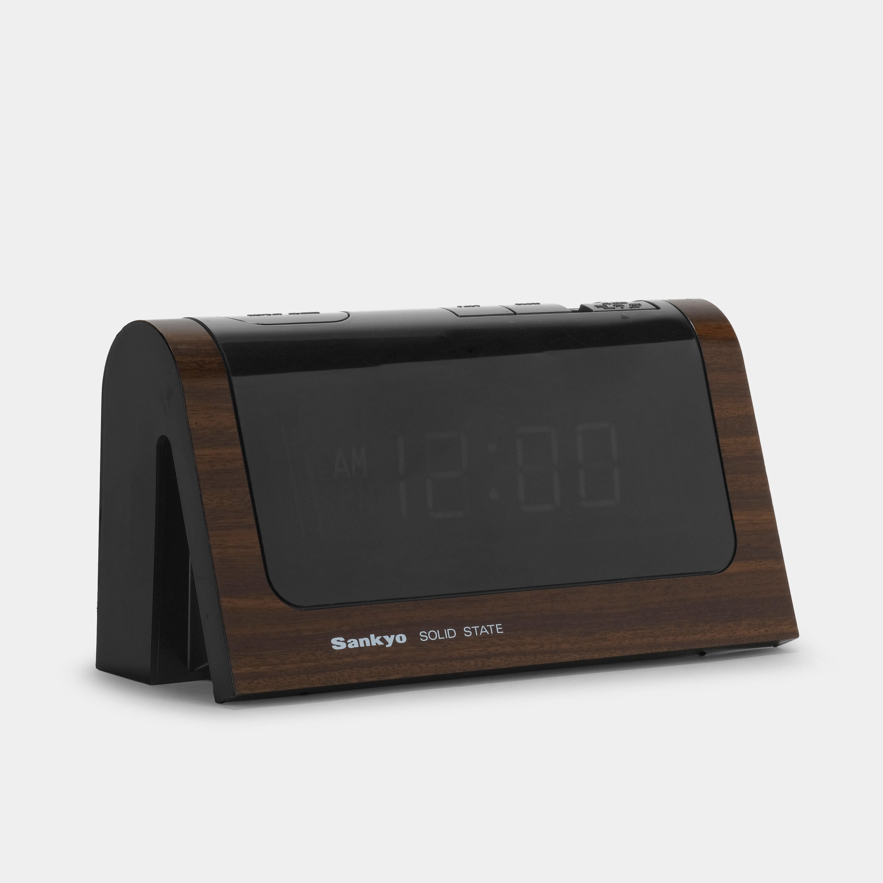 Sankyo Solid State Model No. EC-1200SN Brown Digital Alarm Clock