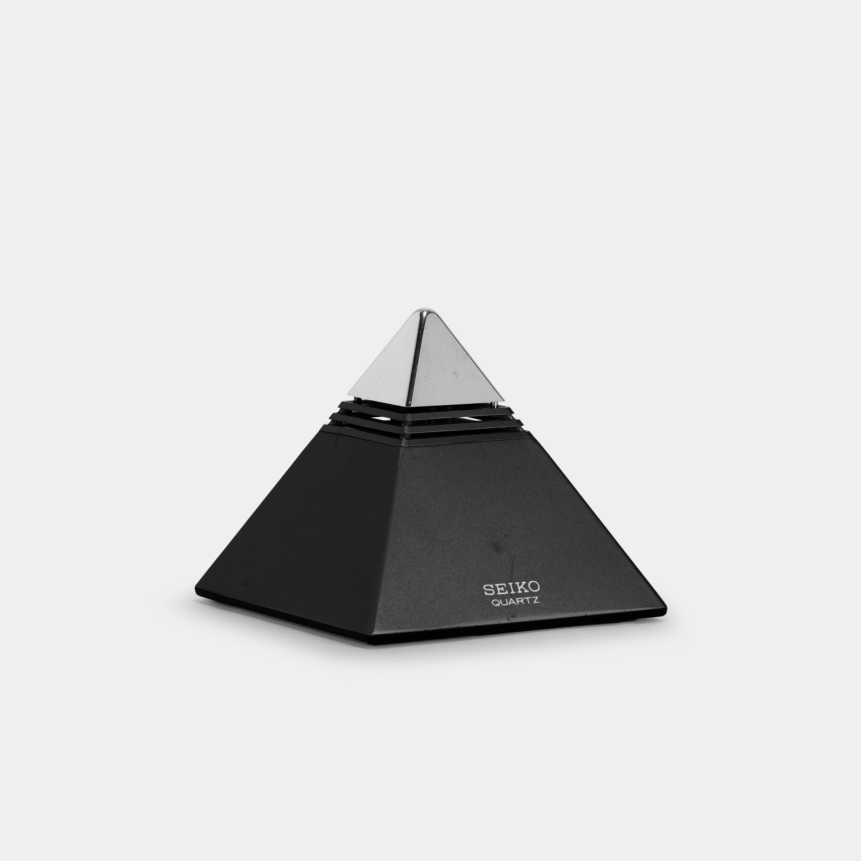 Seiko Black Pyramid Alarm Clock