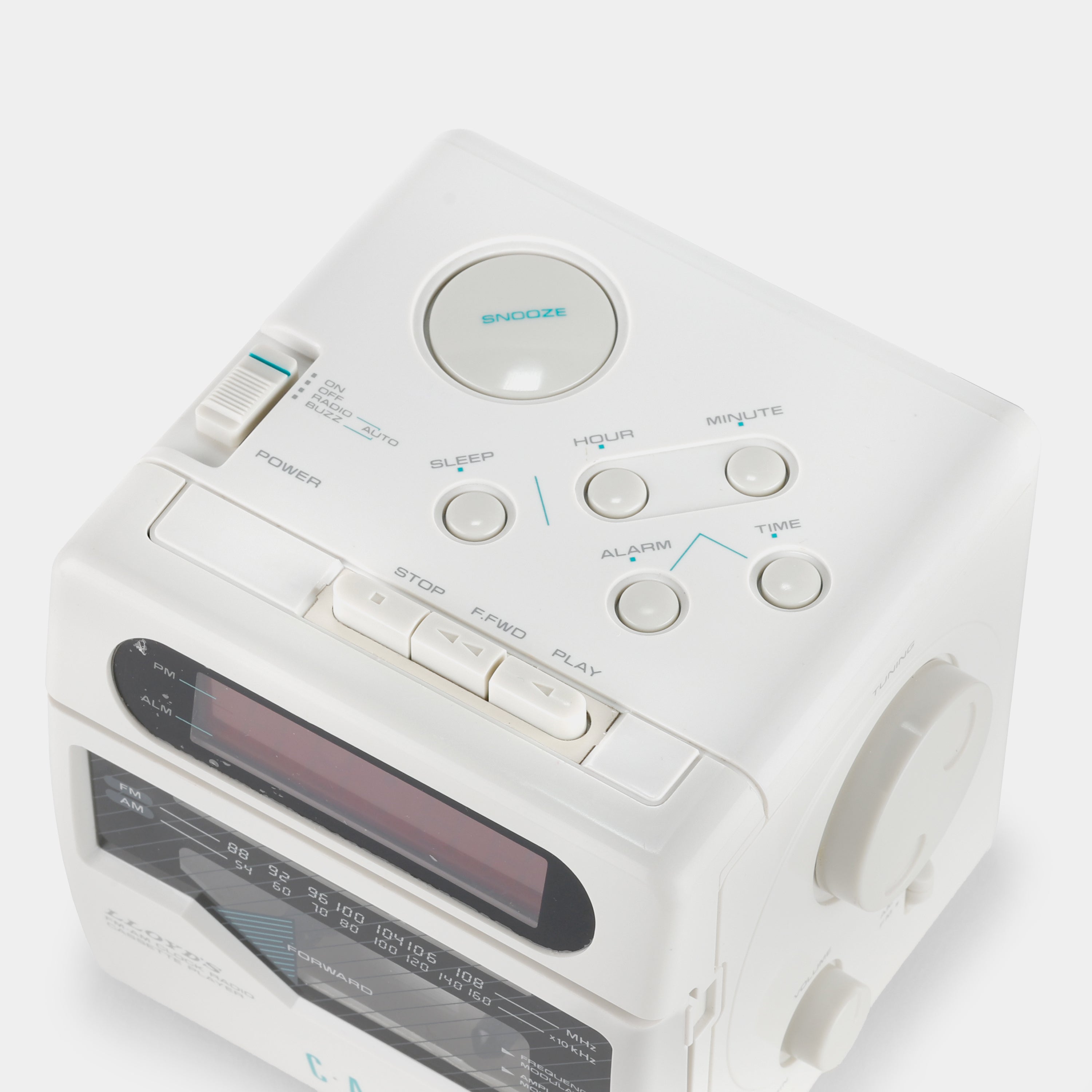 Lloyd's CR201 AM/FM Electronic Clock Radio Cassette Player