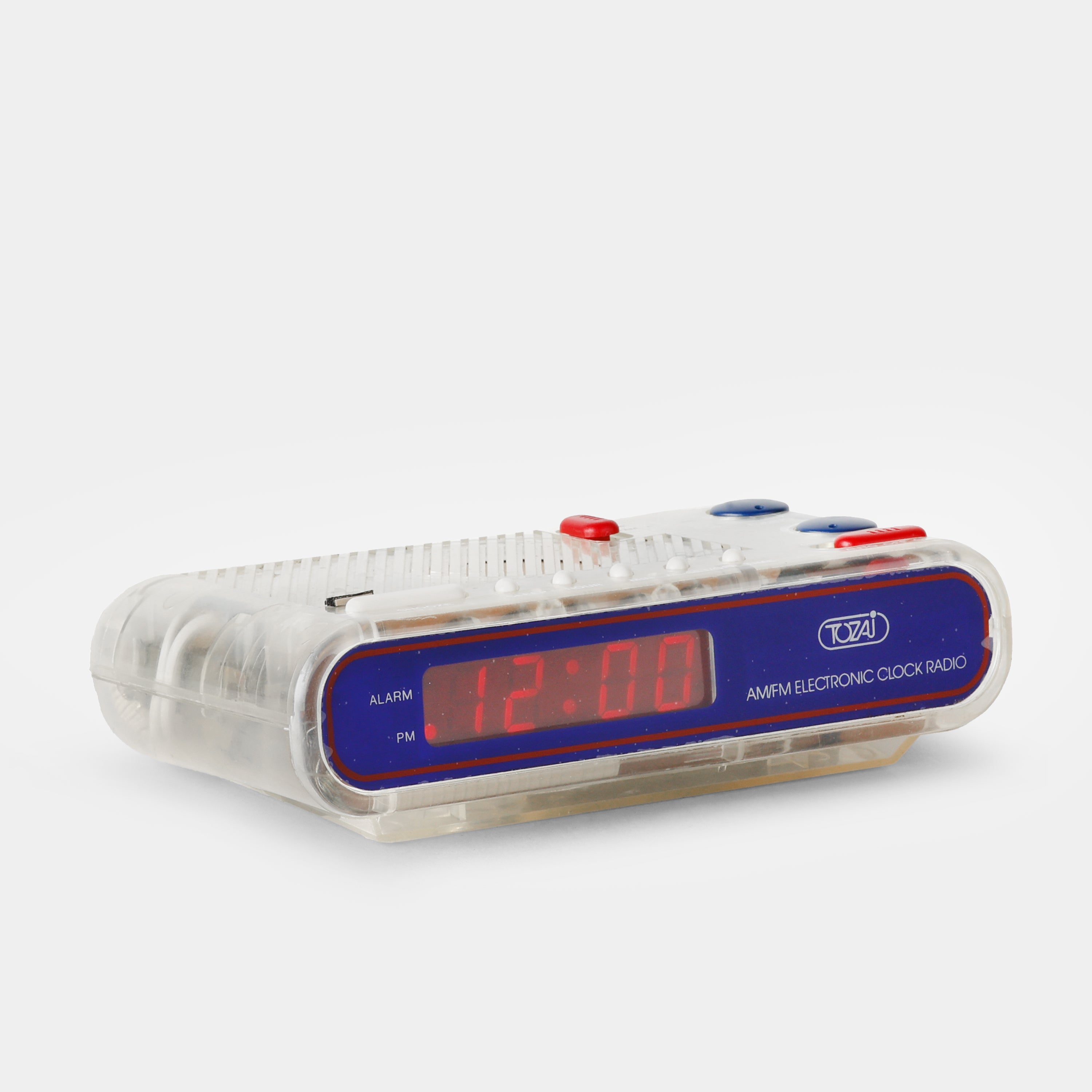 Tozai 2233T Transparent AM/FM Alarm Clock Radio
