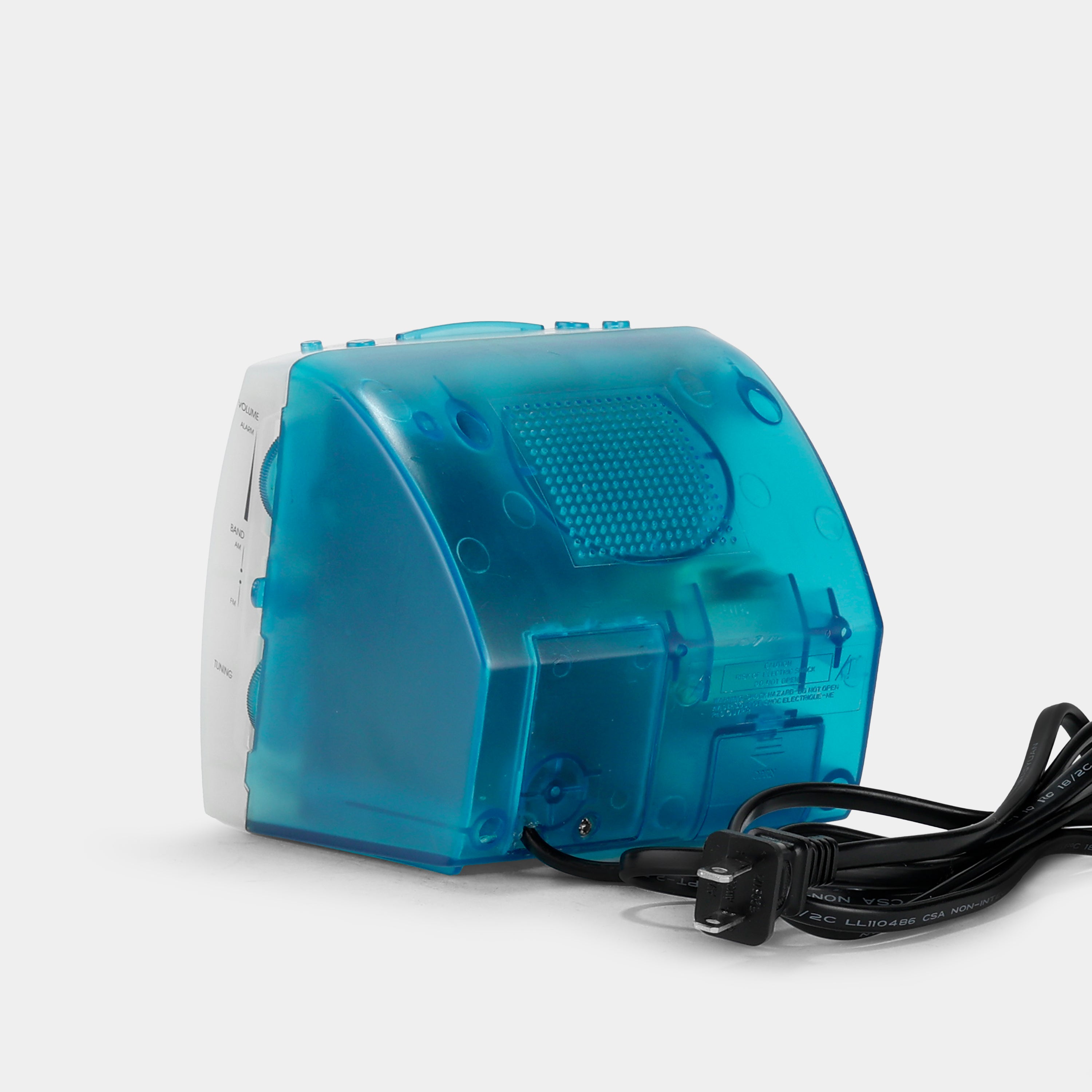 GPX Model D530cT Transparent Blue Alarm Clock Radio