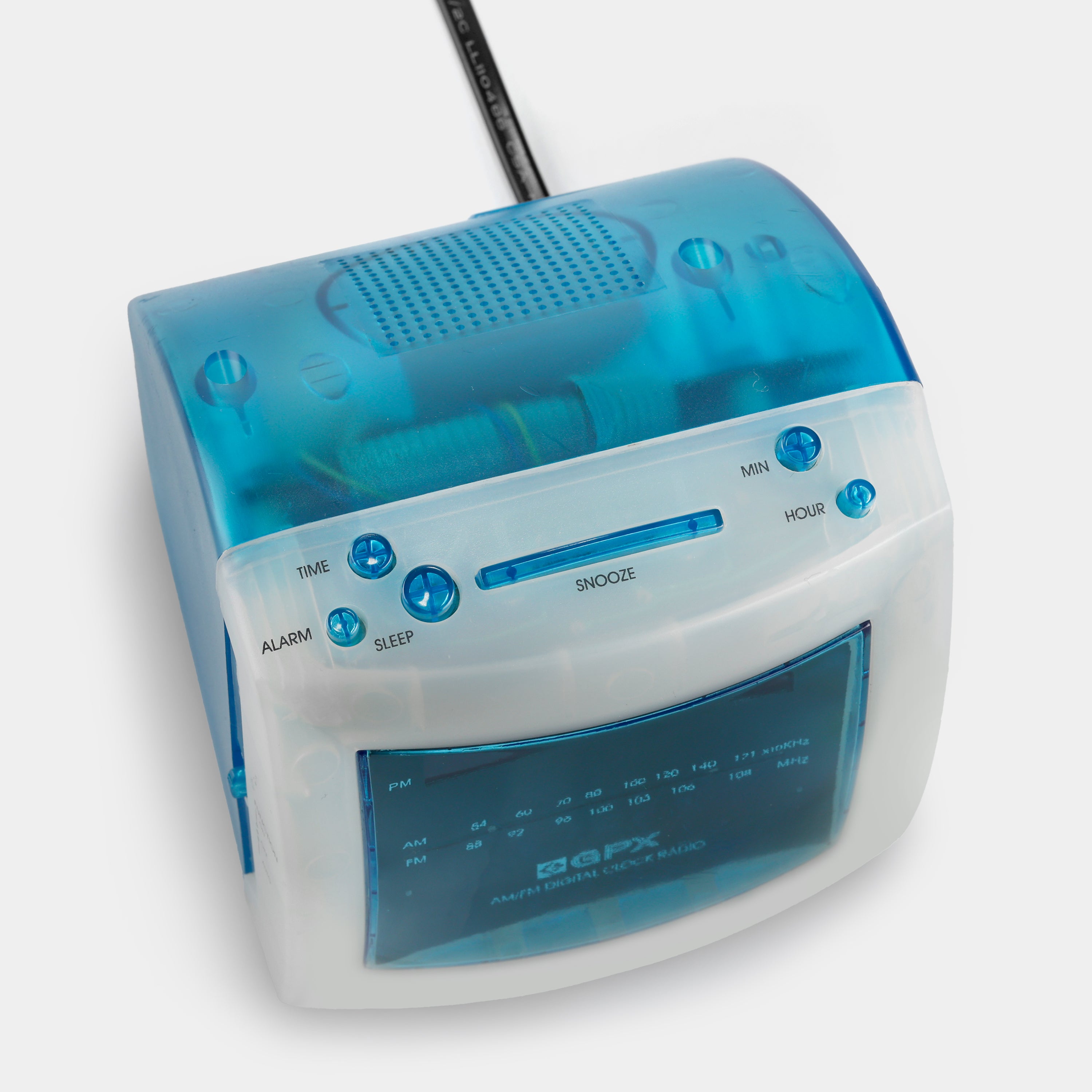 GPX Model D530cT Transparent Blue Alarm Clock Radio GPX Model D530cT Transparent Blue Alarm Clock Radio