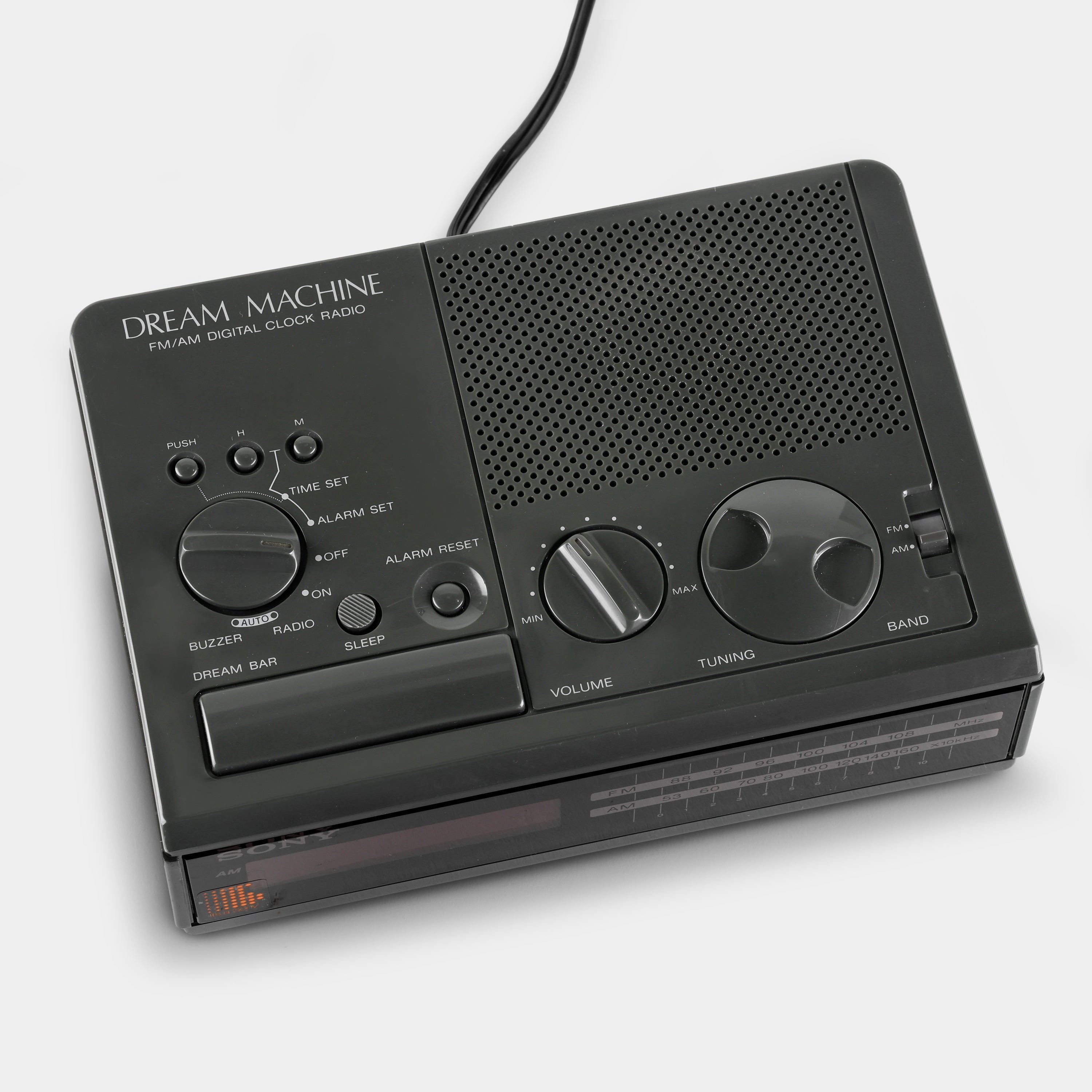 Sony Dream Machine ICF-C2W Grey Alarm Clock Radio