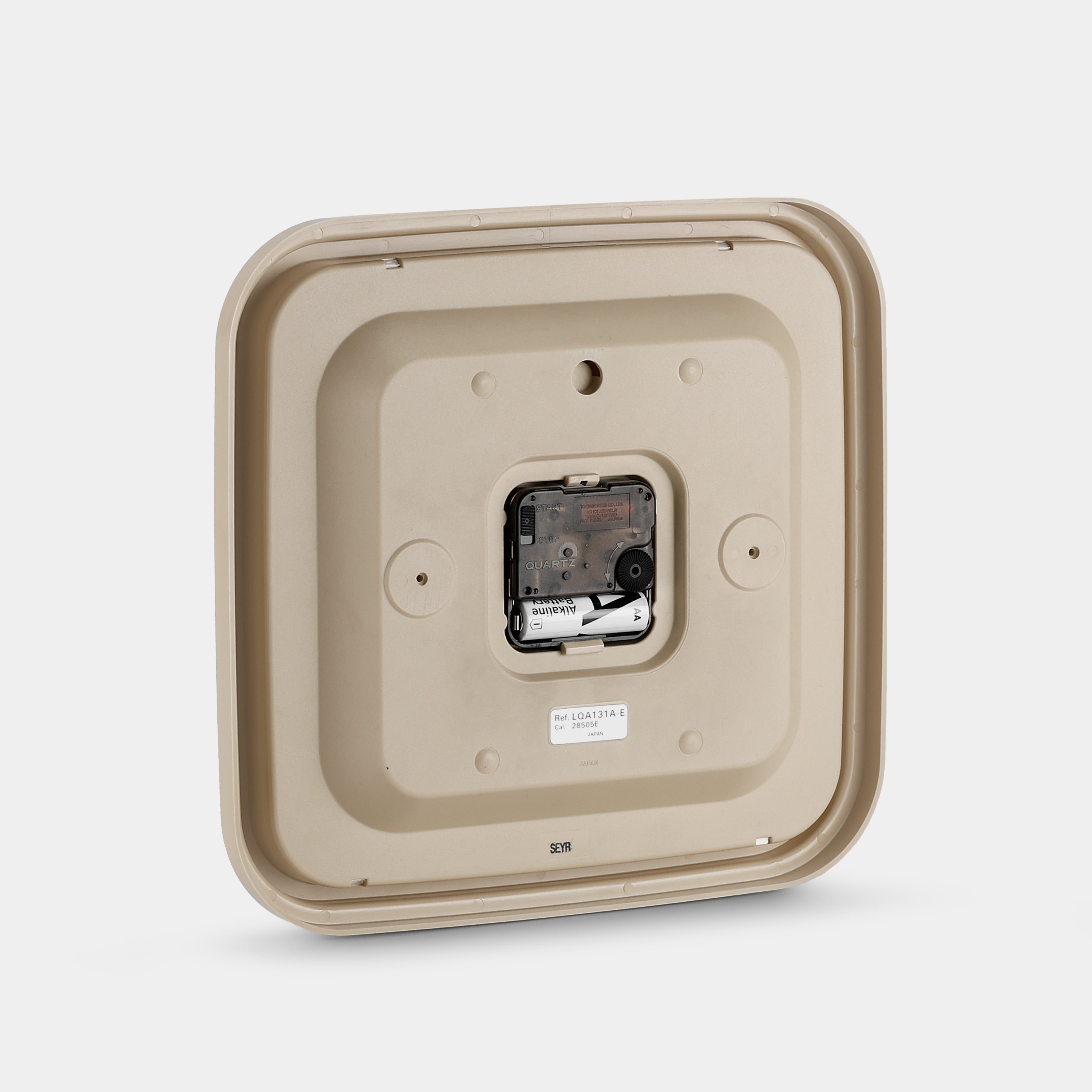 Lorus Quartz Analog Beige Wall Clock