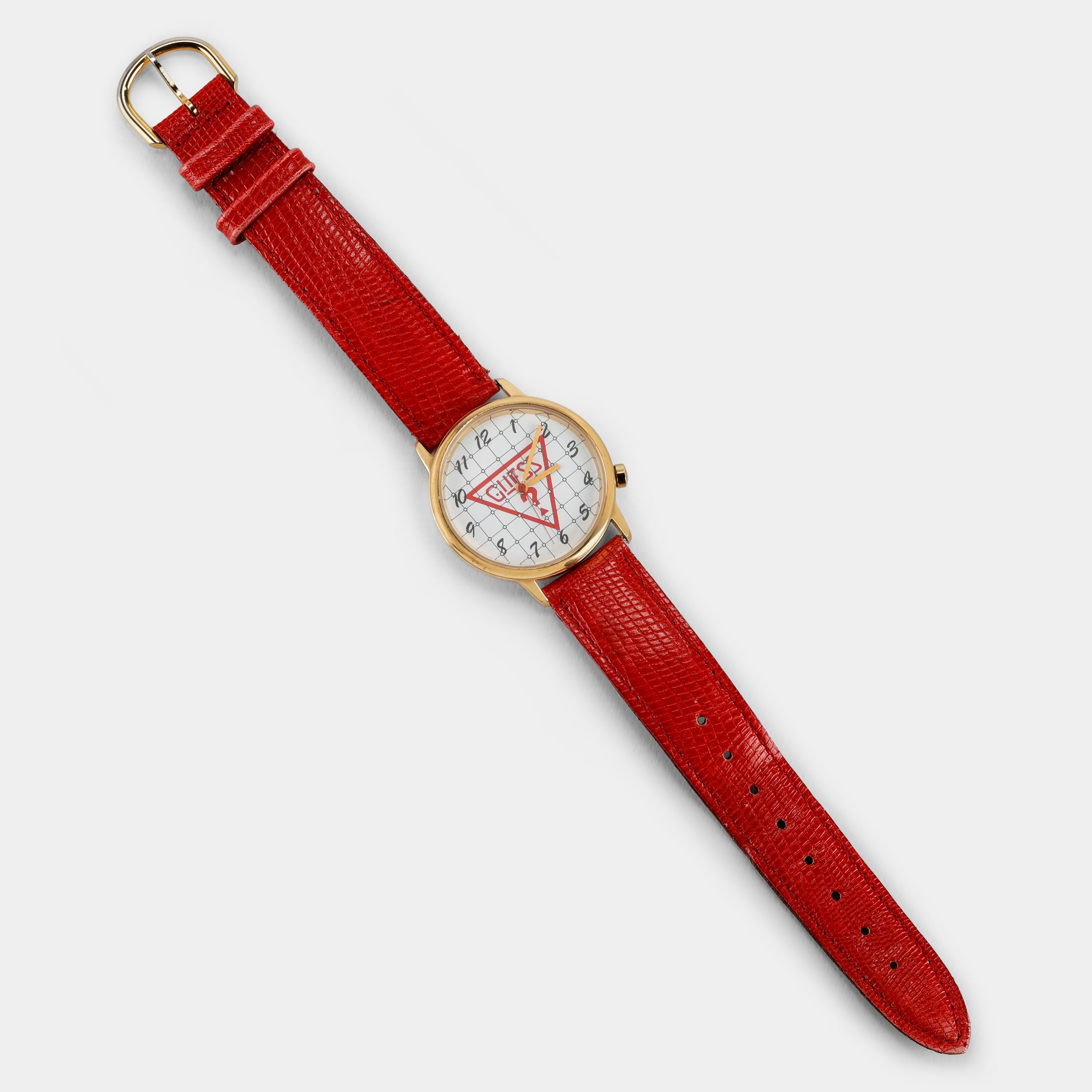 Vintage Guess Red and Gold Wristwatch