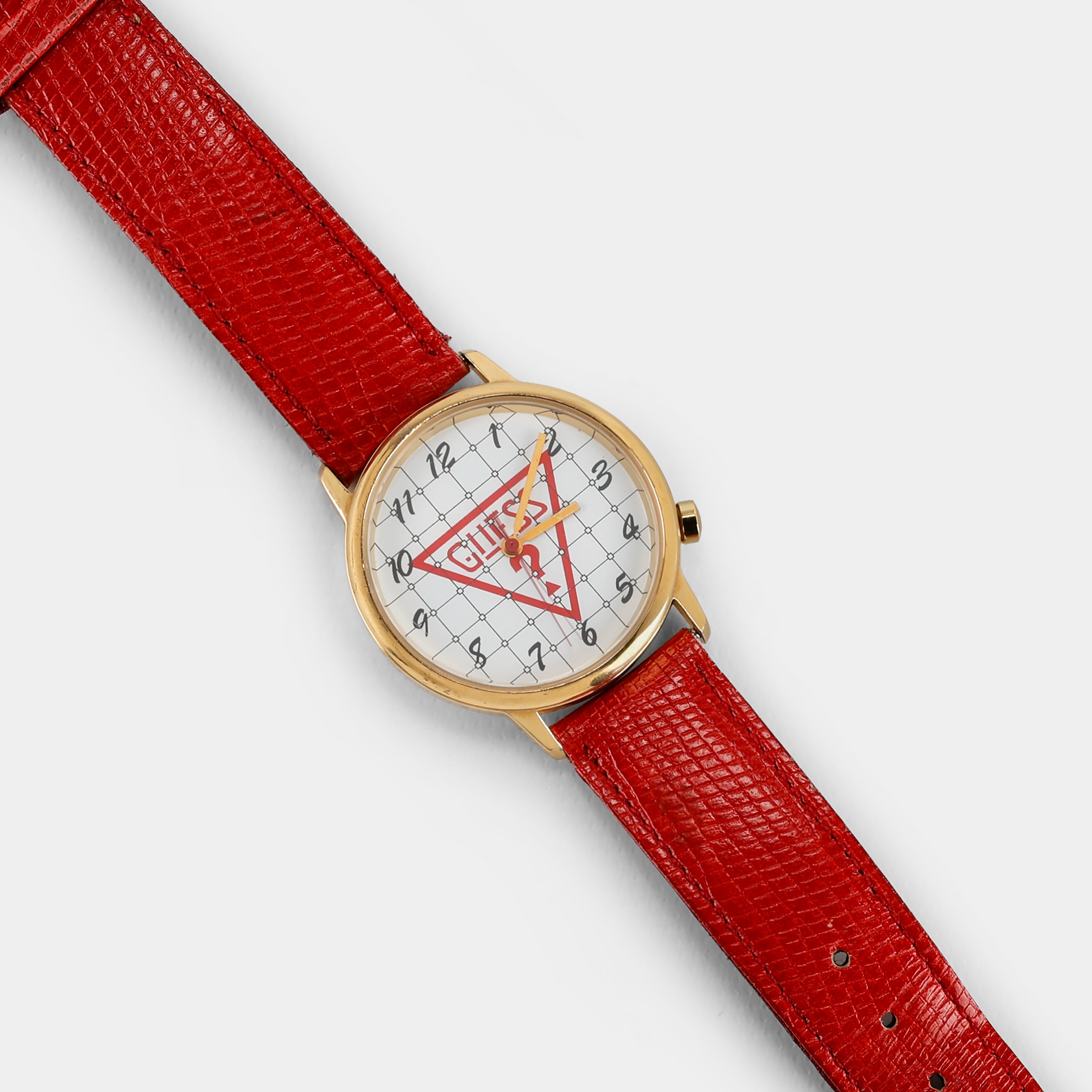Vintage Guess Red and Gold Wristwatch