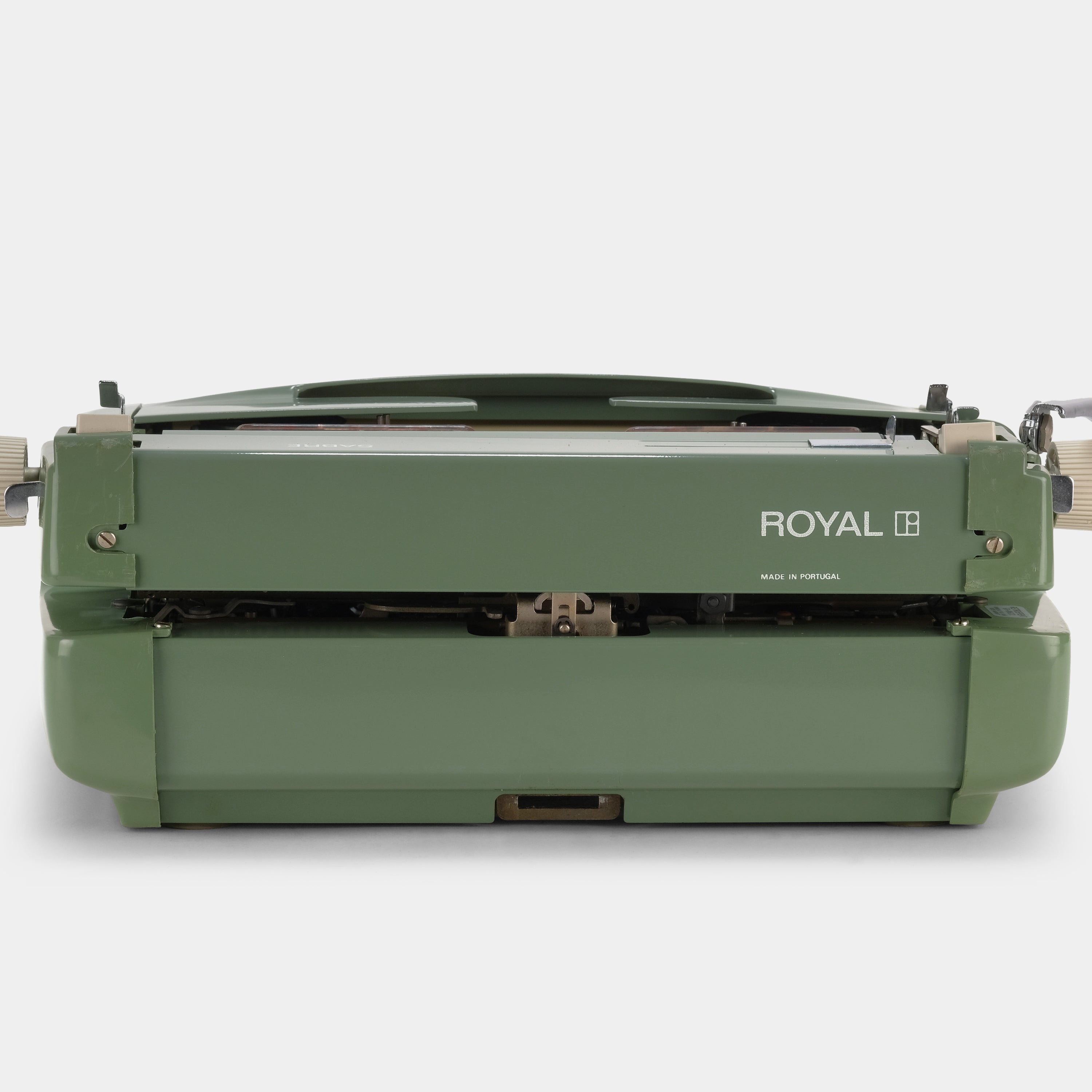 Royal Sabre Green Manual Typewriter and Case