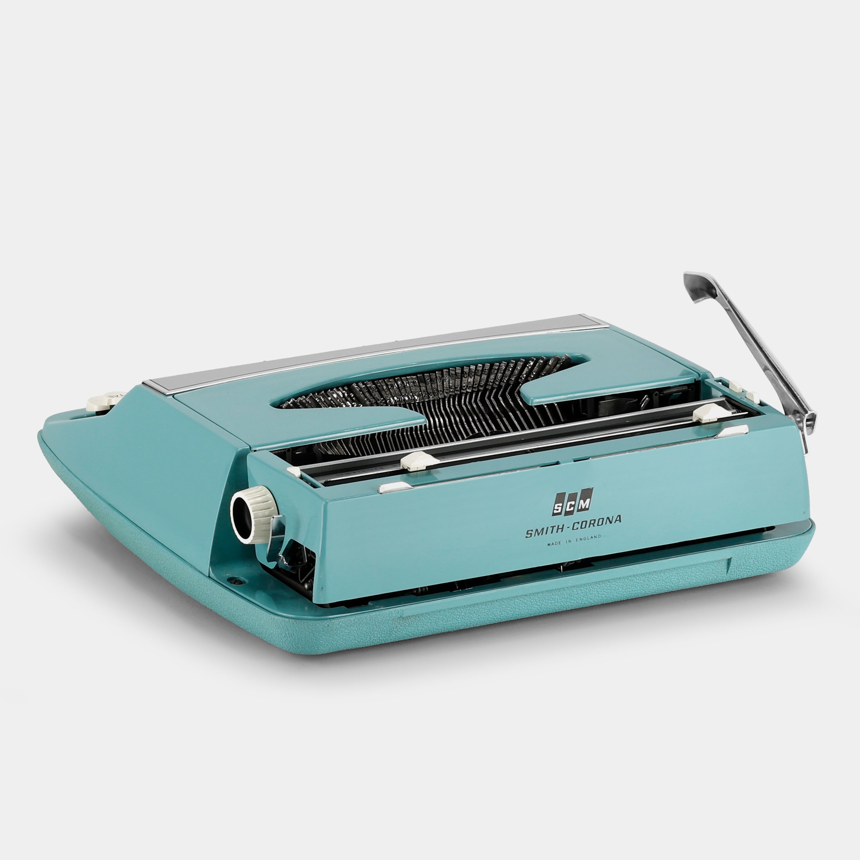 Smith-Corona Corsair Deluxe Turquoise Manual Typewriter