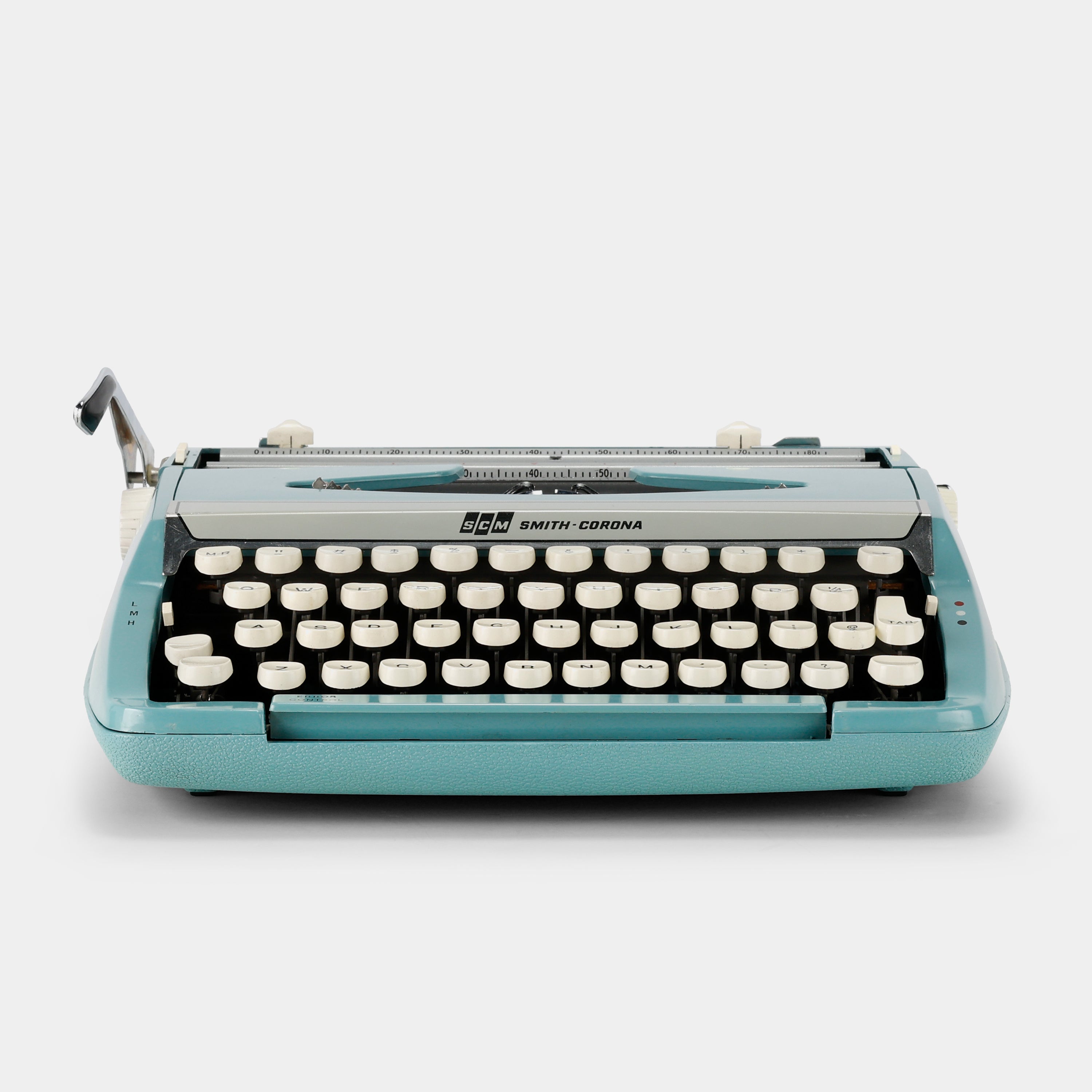 Smith-Corona Corsair Deluxe Turquoise Manual Typewriter