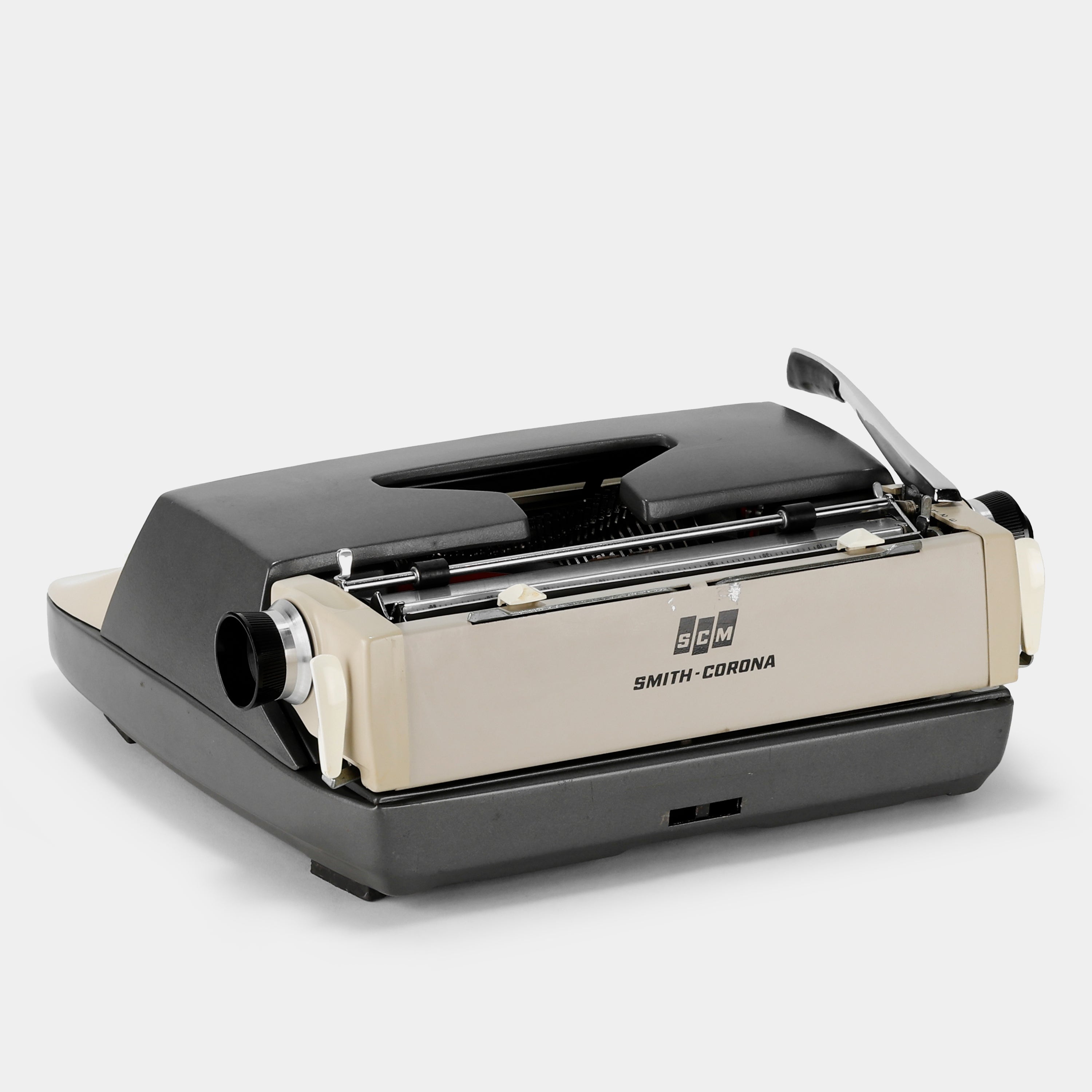 Smith-Corona Galaxie Deluxe Dark Grey Manual Typewriter and Case
