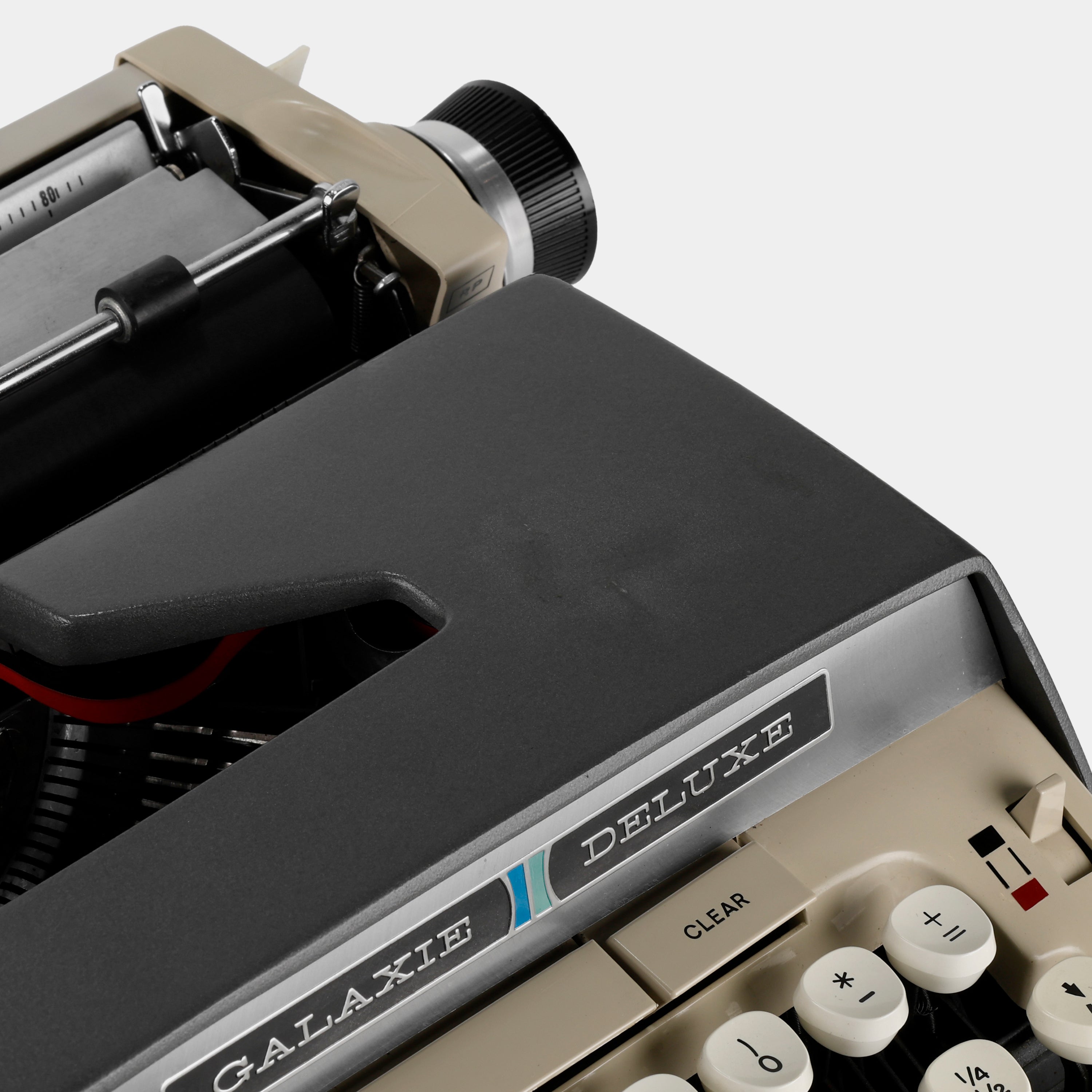Smith-Corona Galaxie Deluxe Dark Grey Manual Typewriter and Case
