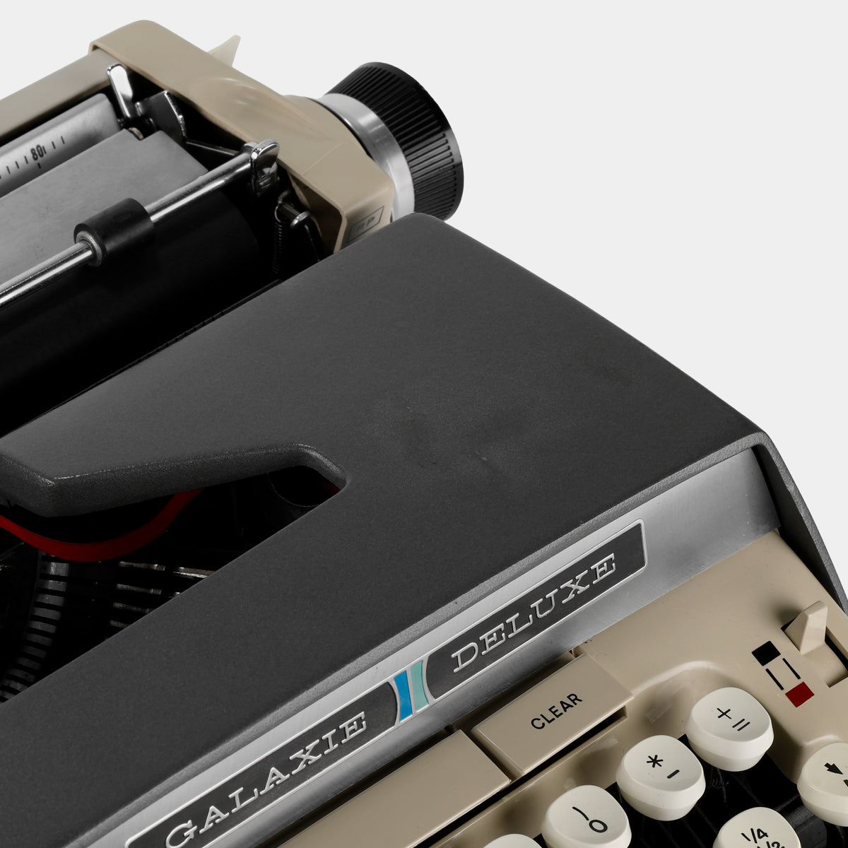 Smith-Corona Galaxie Deluxe Dark Grey Manual Typewriter and Case 