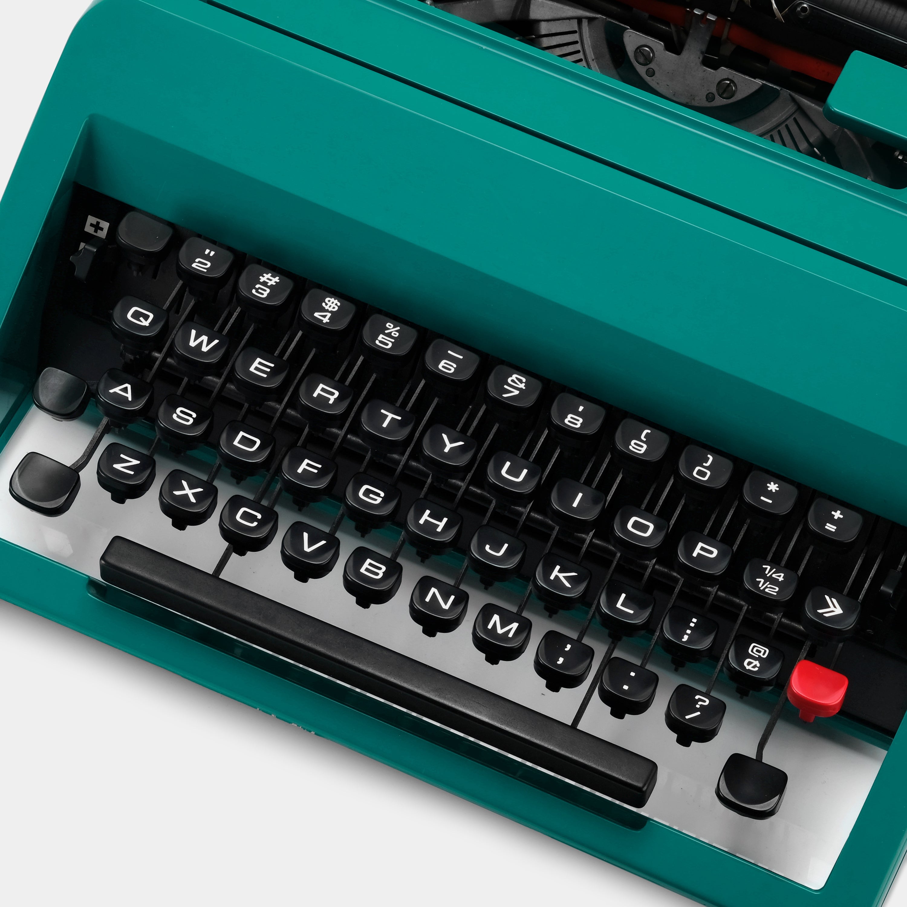 Olivetti Underwood Studio 45 Turquoise Manual Typewriter and Case