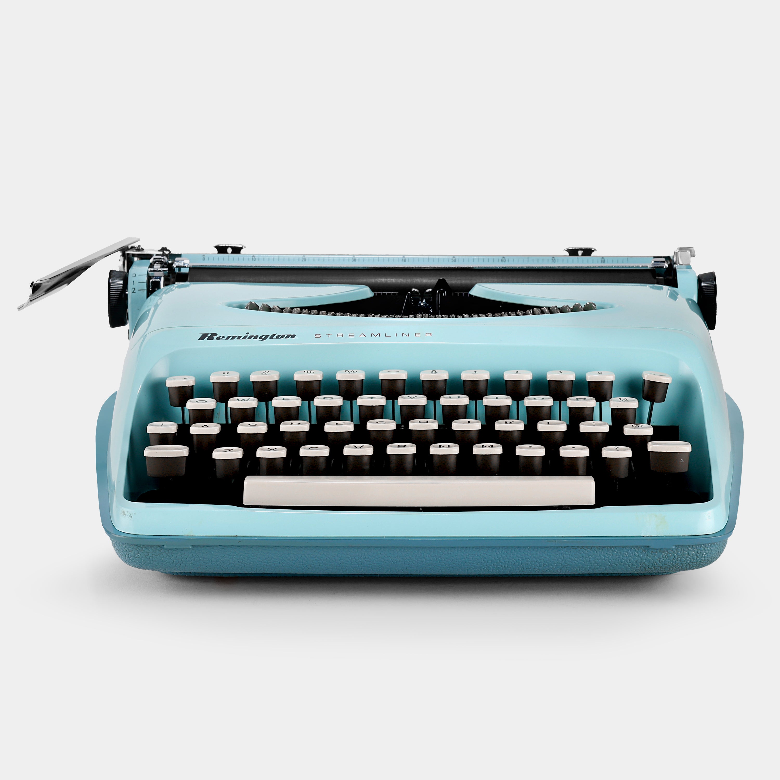 Remington Streamliner Teal Manual Typewriter and Case