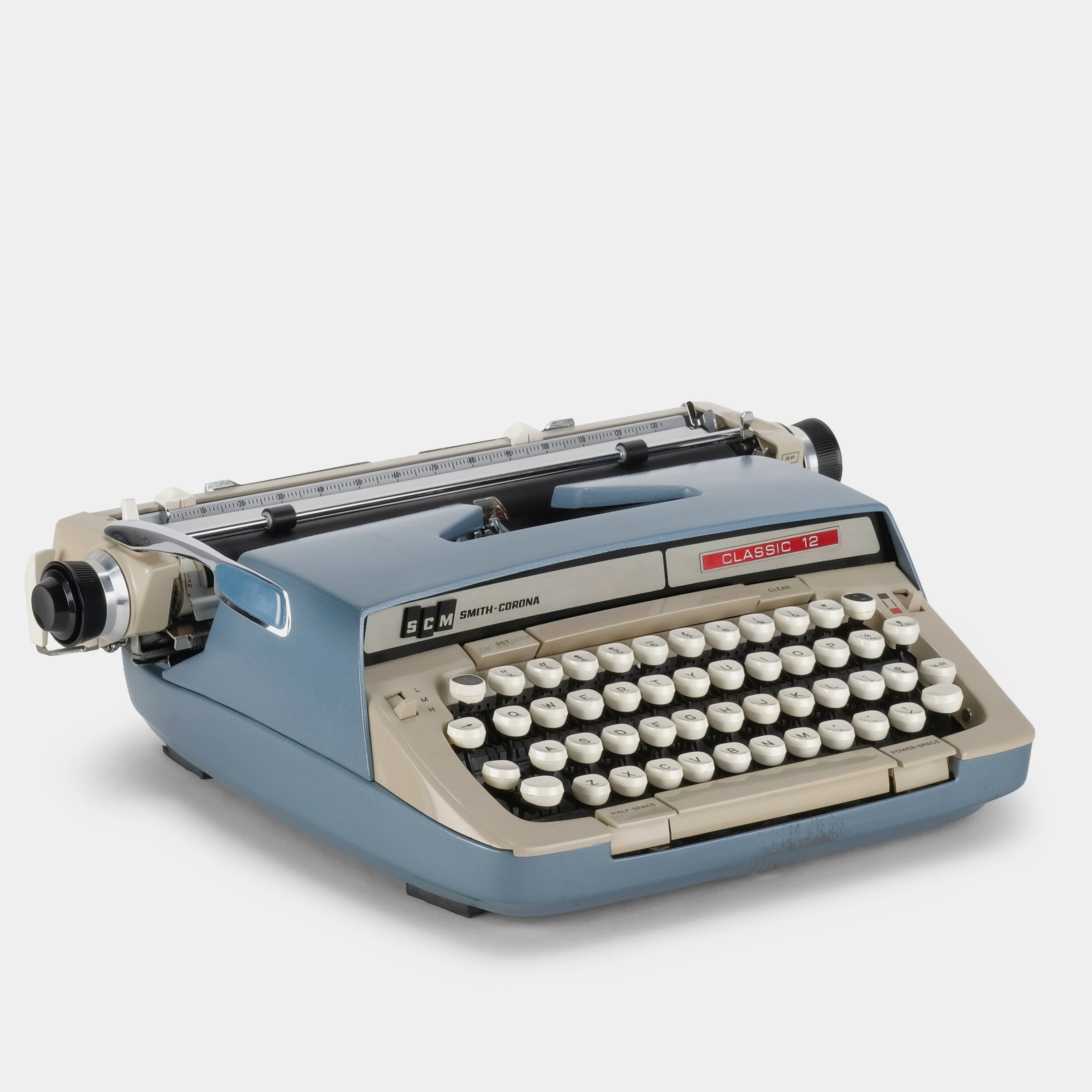 Smith-Corona Classic 12 Blue Manual Typewriter