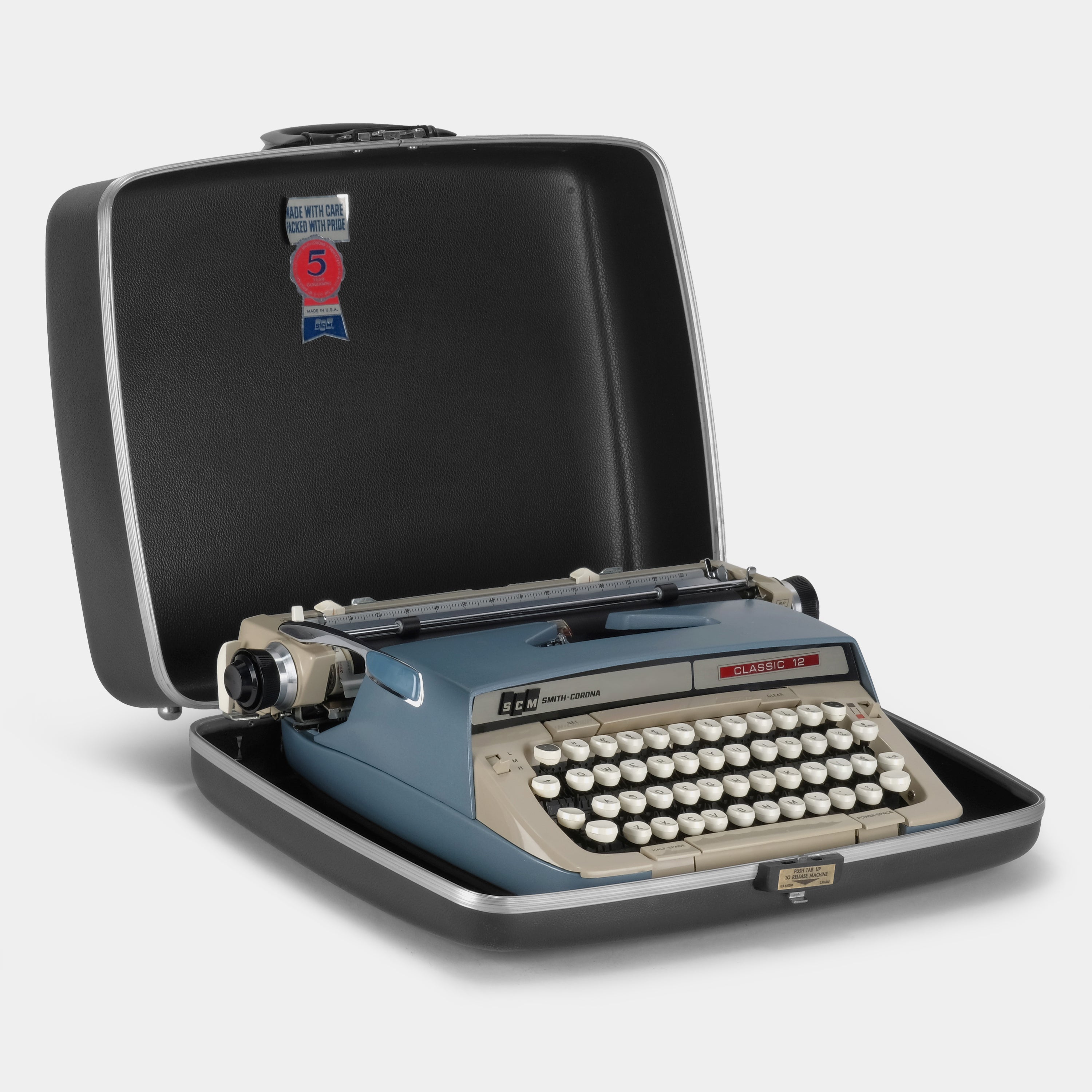 Smith-Corona Classic 12 Blue Manual Typewriter – Retrospekt