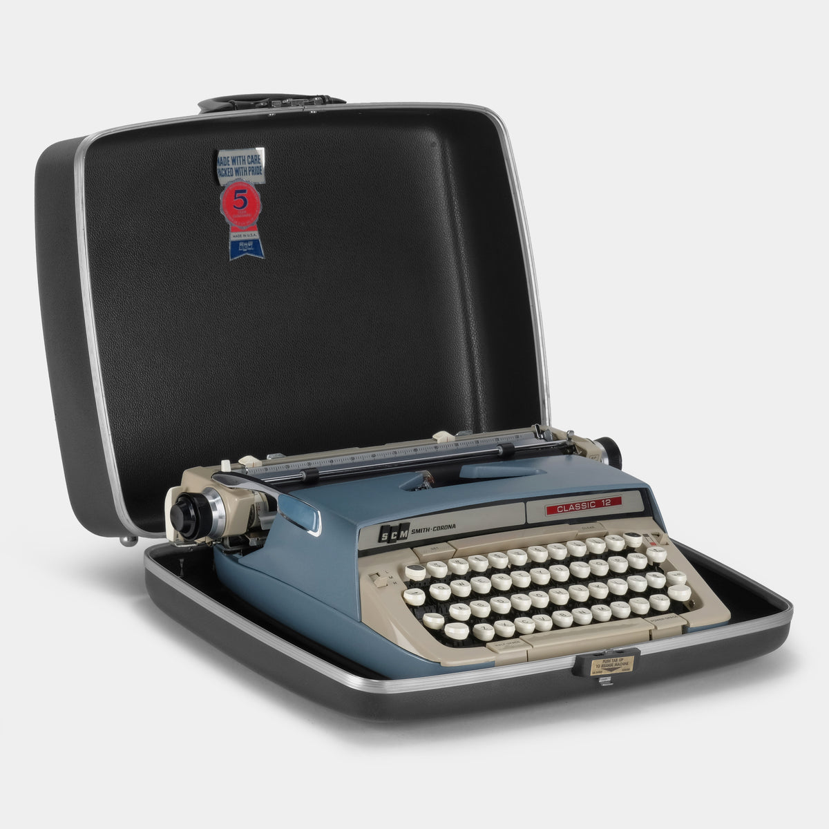 Smith-Corona Classic 12 Blue Manual Typewriter – Retrospekt