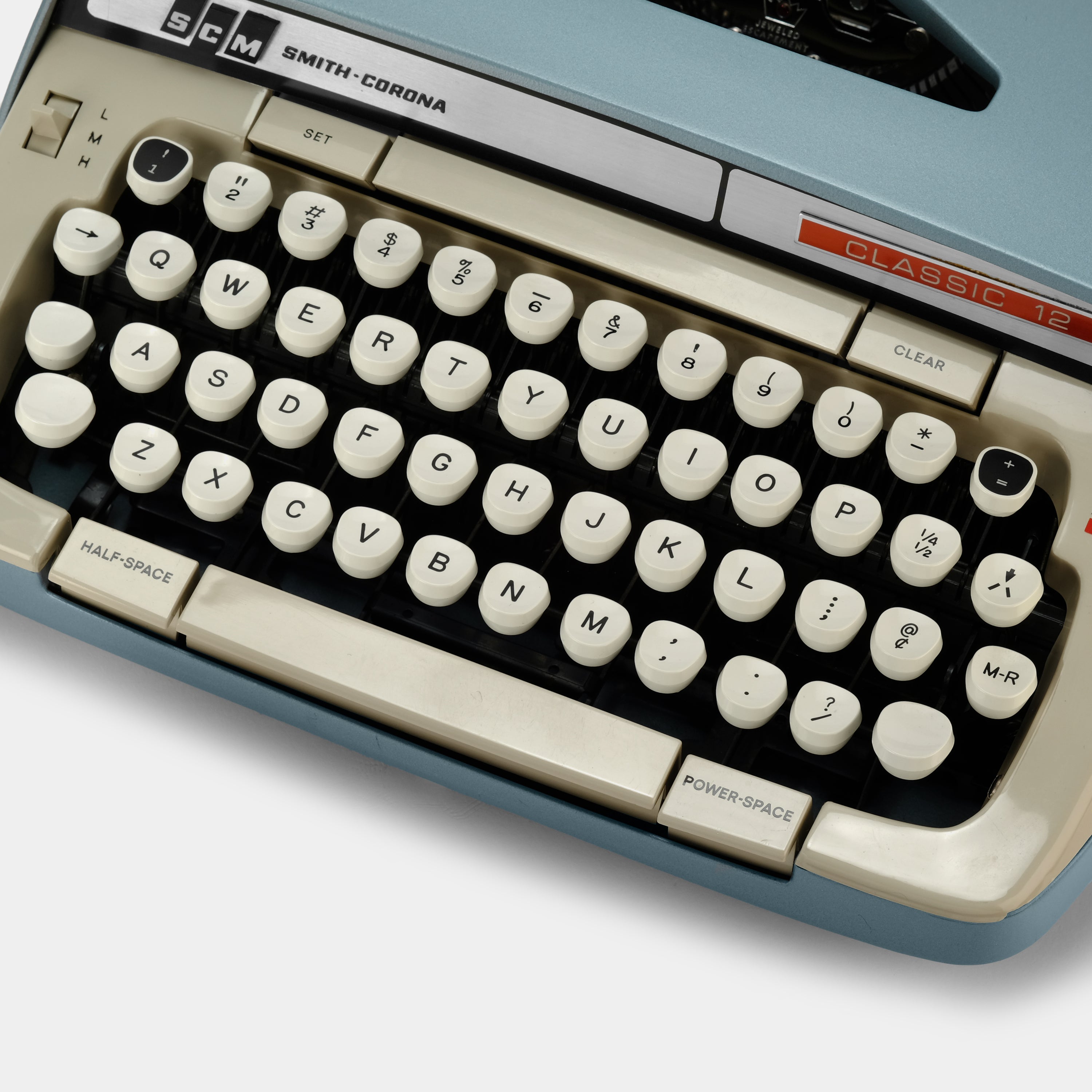 Smith-Corona Classic 12 Blue Manual Typewriter